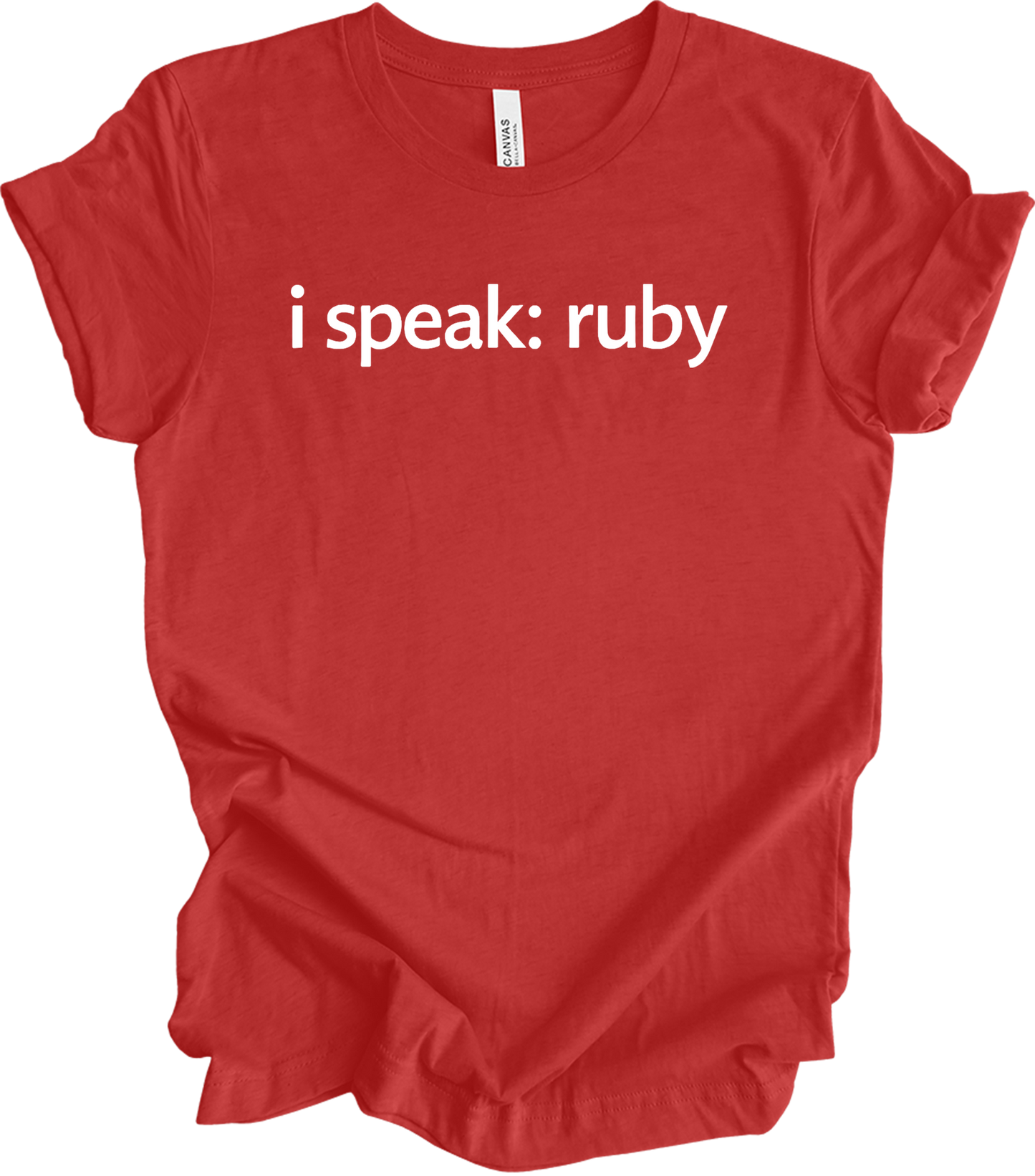 I'm Speaking: Ruby T-Shirt in Heather Red