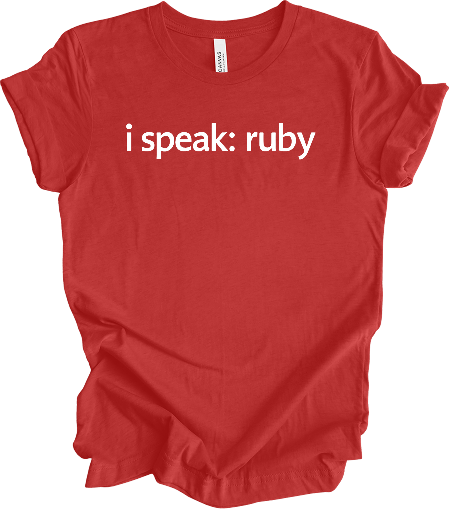 I'm Speaking: Ruby T-Shirt in Heather Red