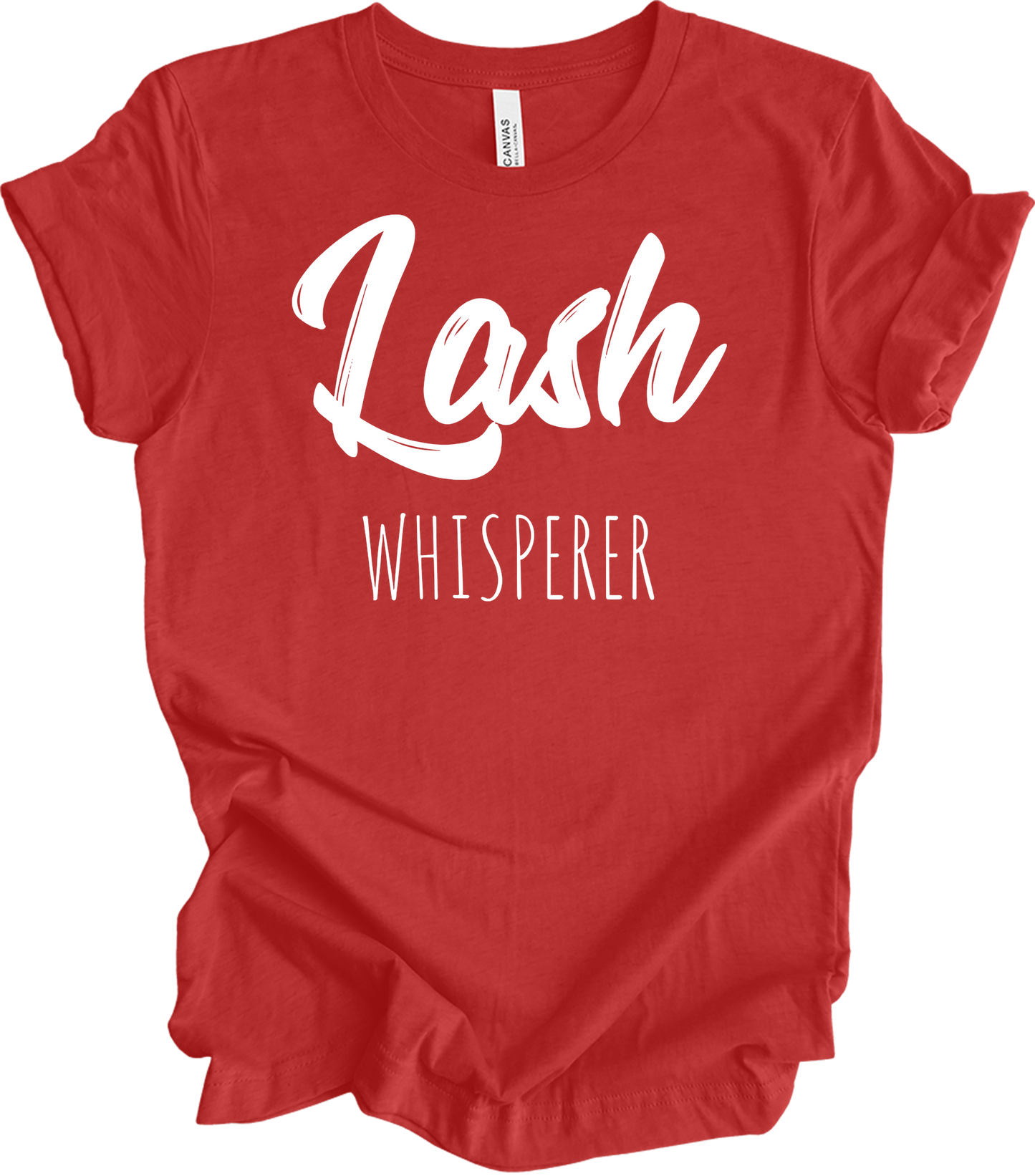 Lash Whisperer T-Shirt in Heather Red