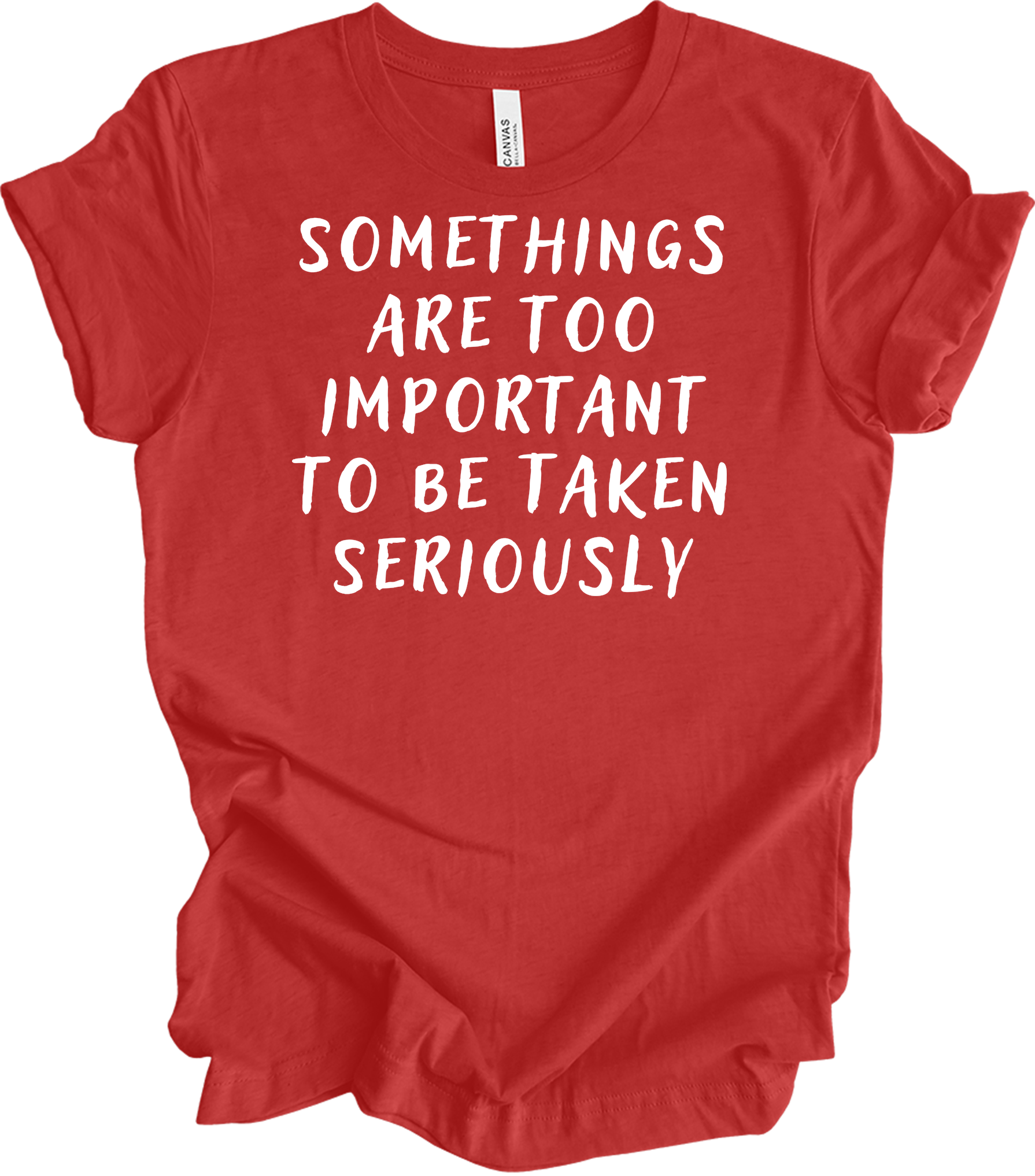 Stage Crew: Important Yet Fun T-Shirt in Heather Red