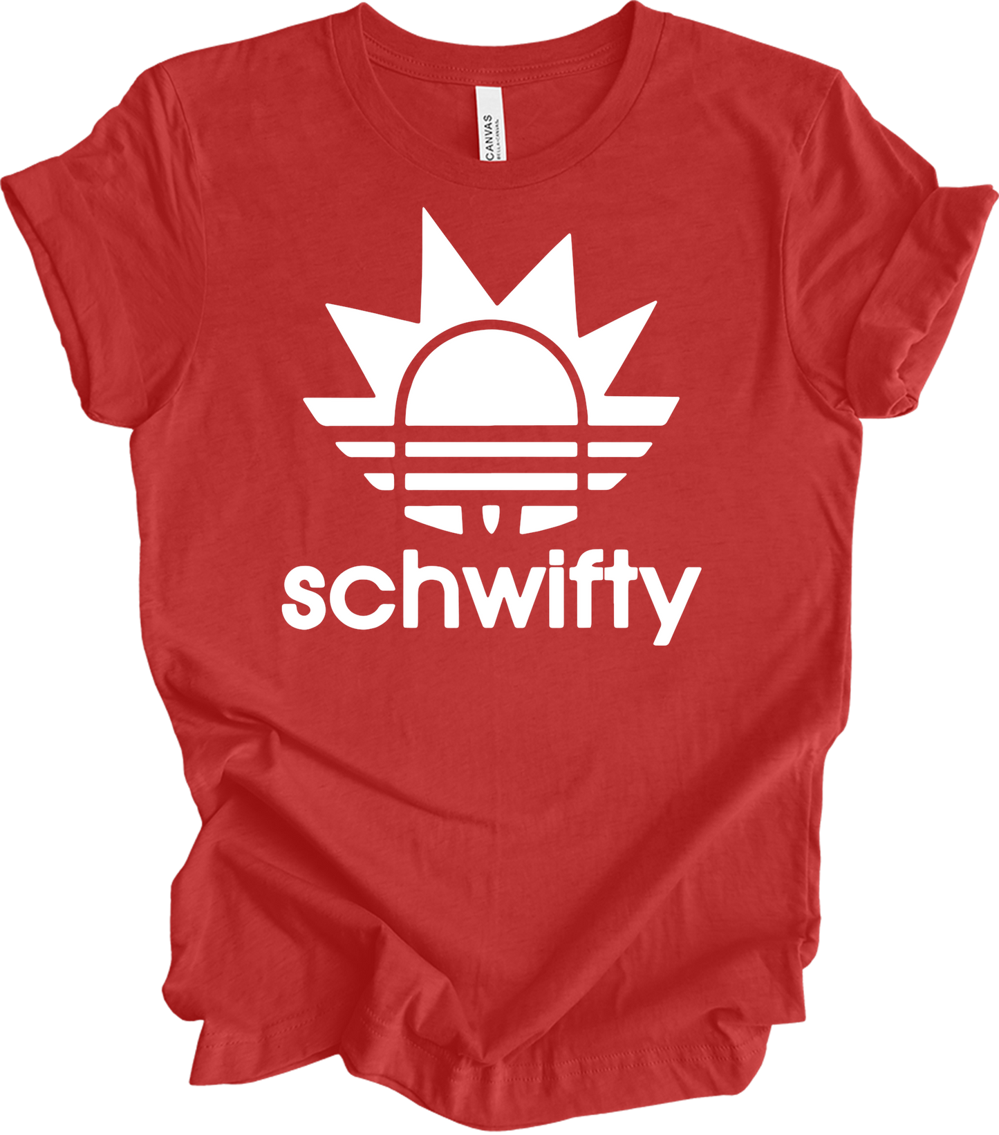 Schwifty Logo Parody T-Shirt in Heather Red
