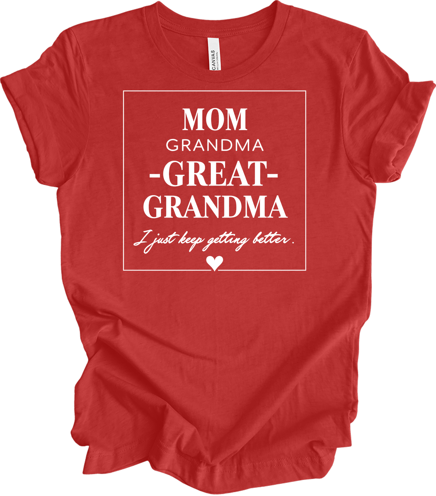 Grandkids Make Life Grand T-Shirt in Heather Red