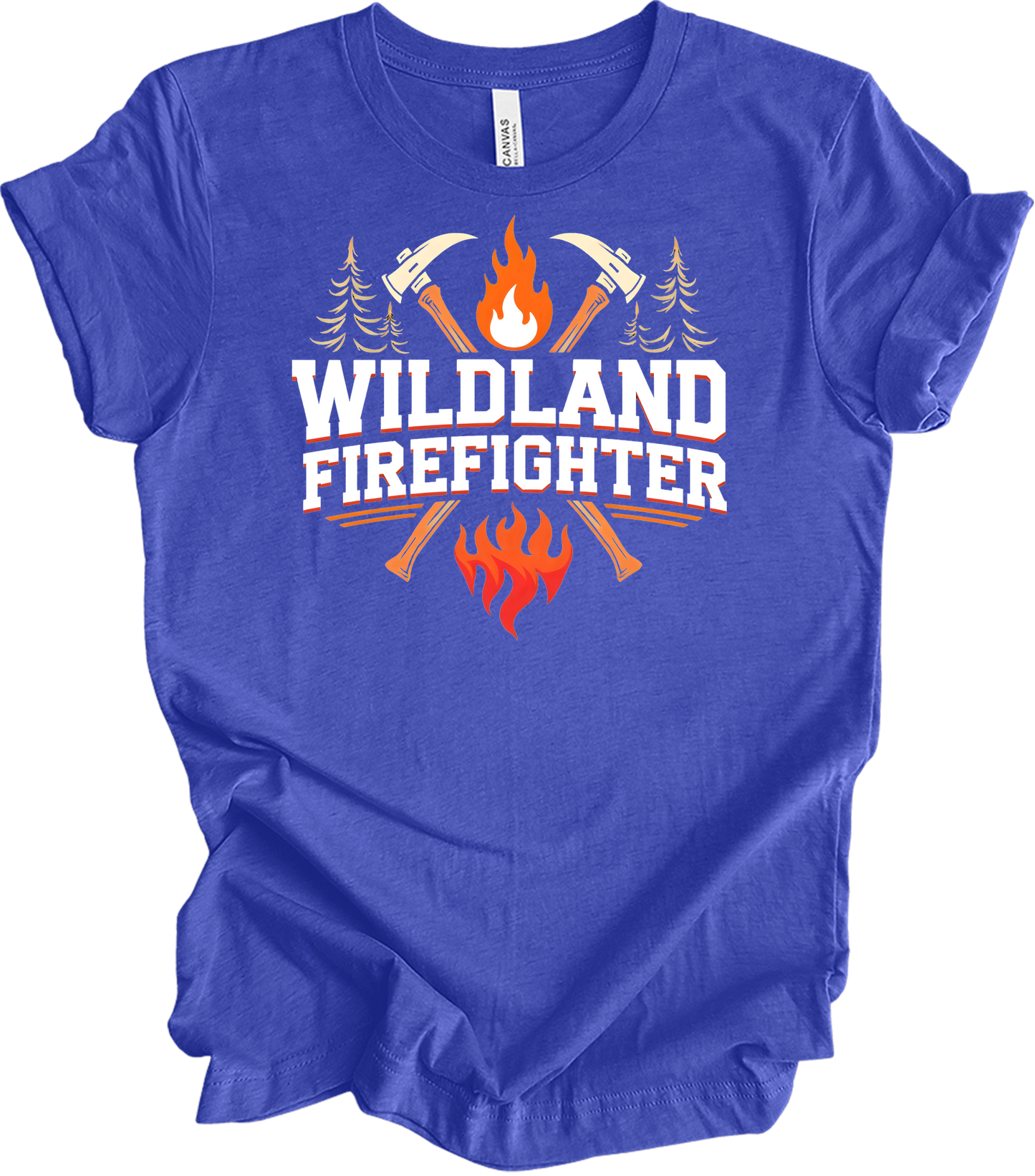 Wildland Firefighter T-Shirt in Heather Royal