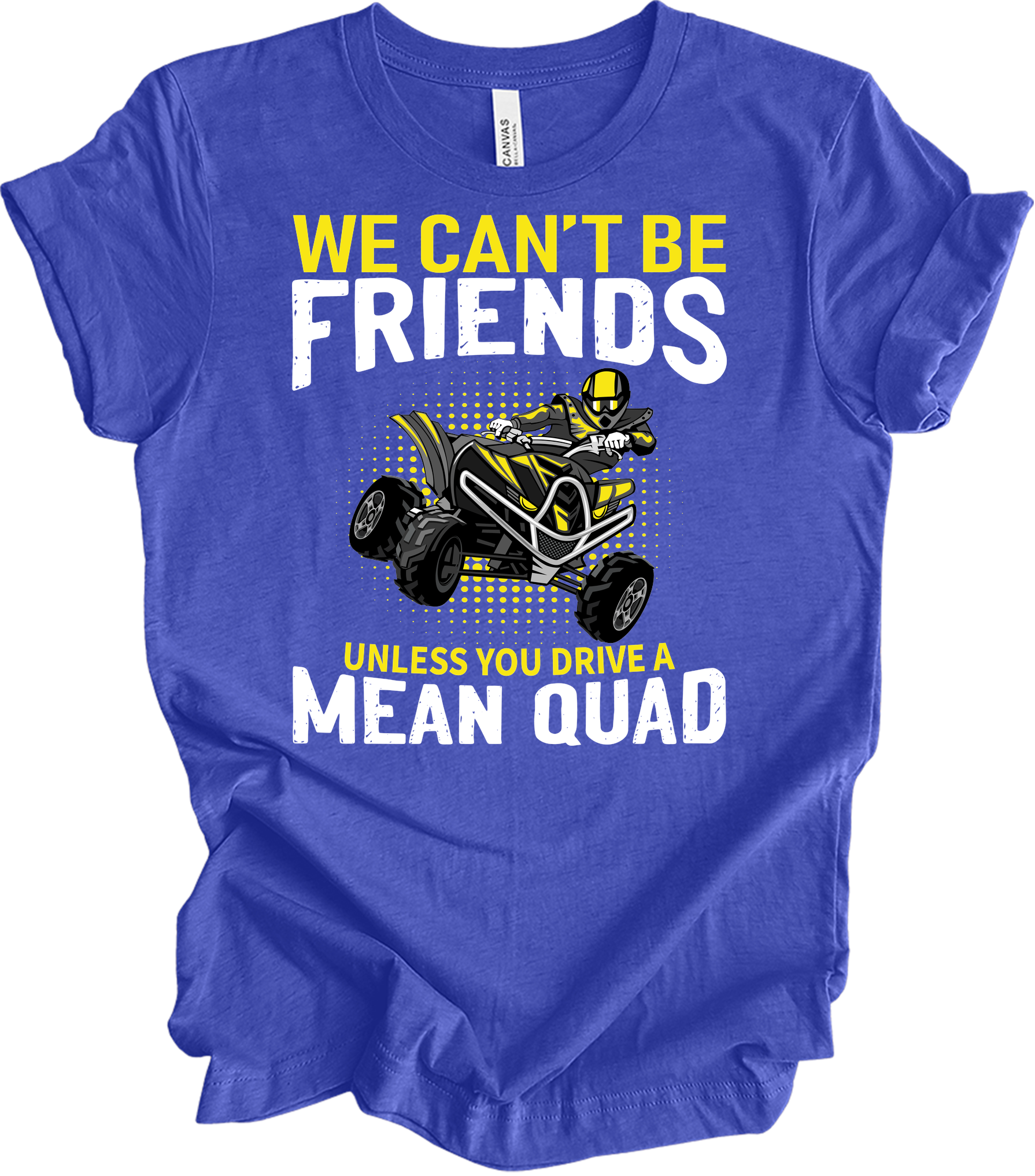 ATV Quad: Mean Quad T-Shirt in Heather Royal