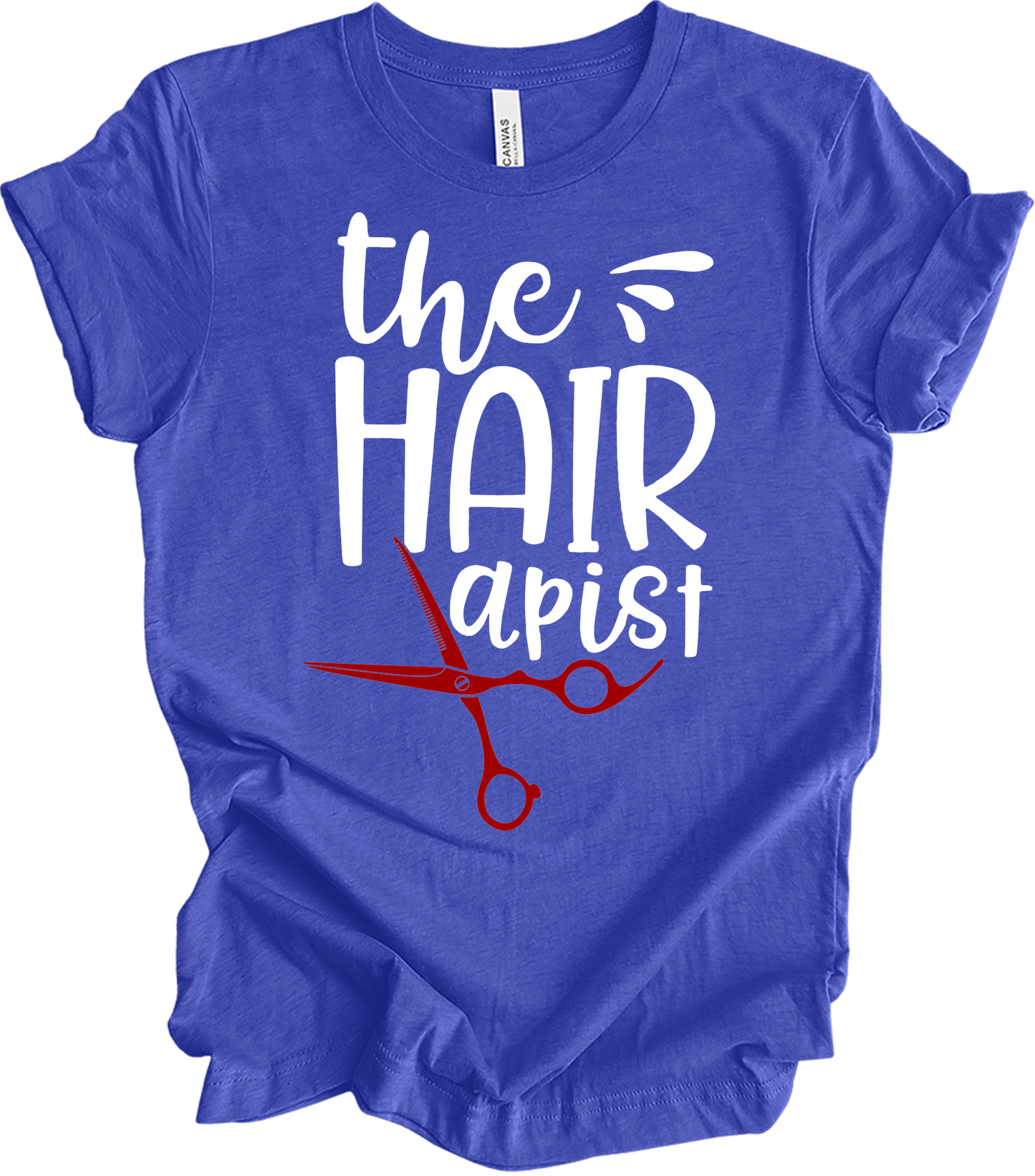 The Hairapist - Funny Unisex T-Shirt in Heather Royal