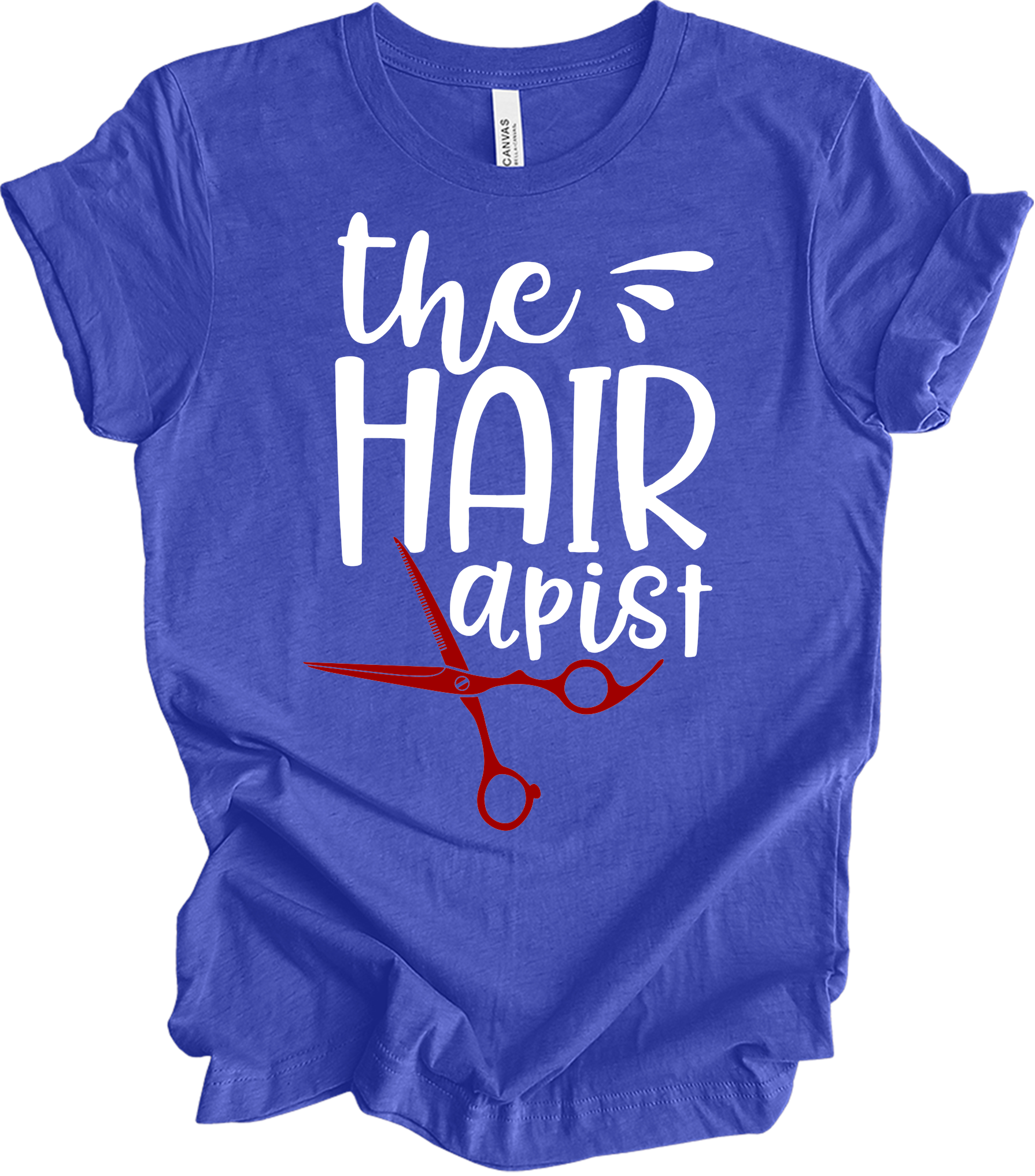 The Hairapist - Funny Unisex T-Shirt in Heather Royal