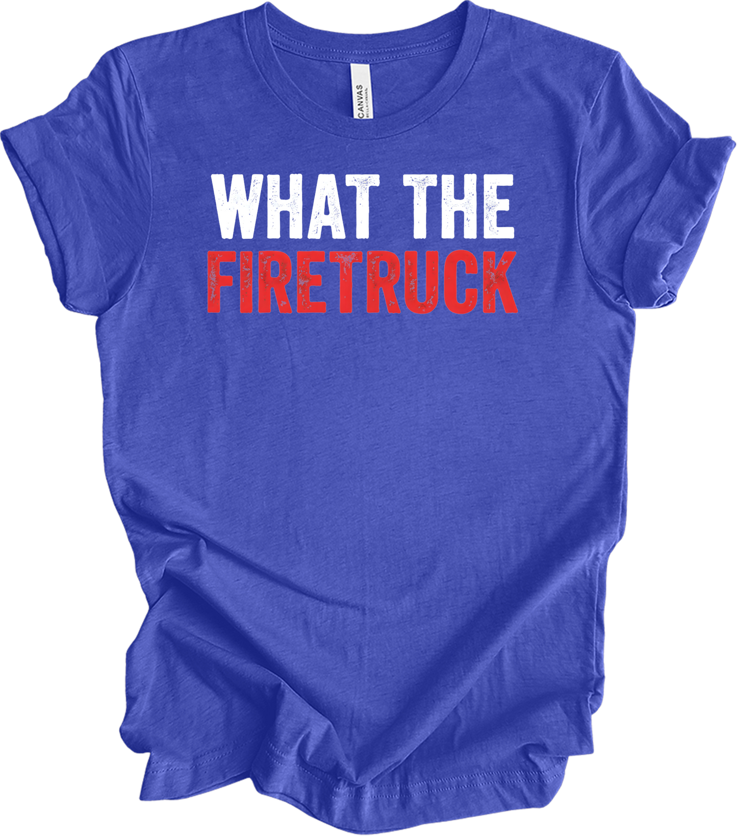 What The Firetruck T-Shirt in Heather Royal