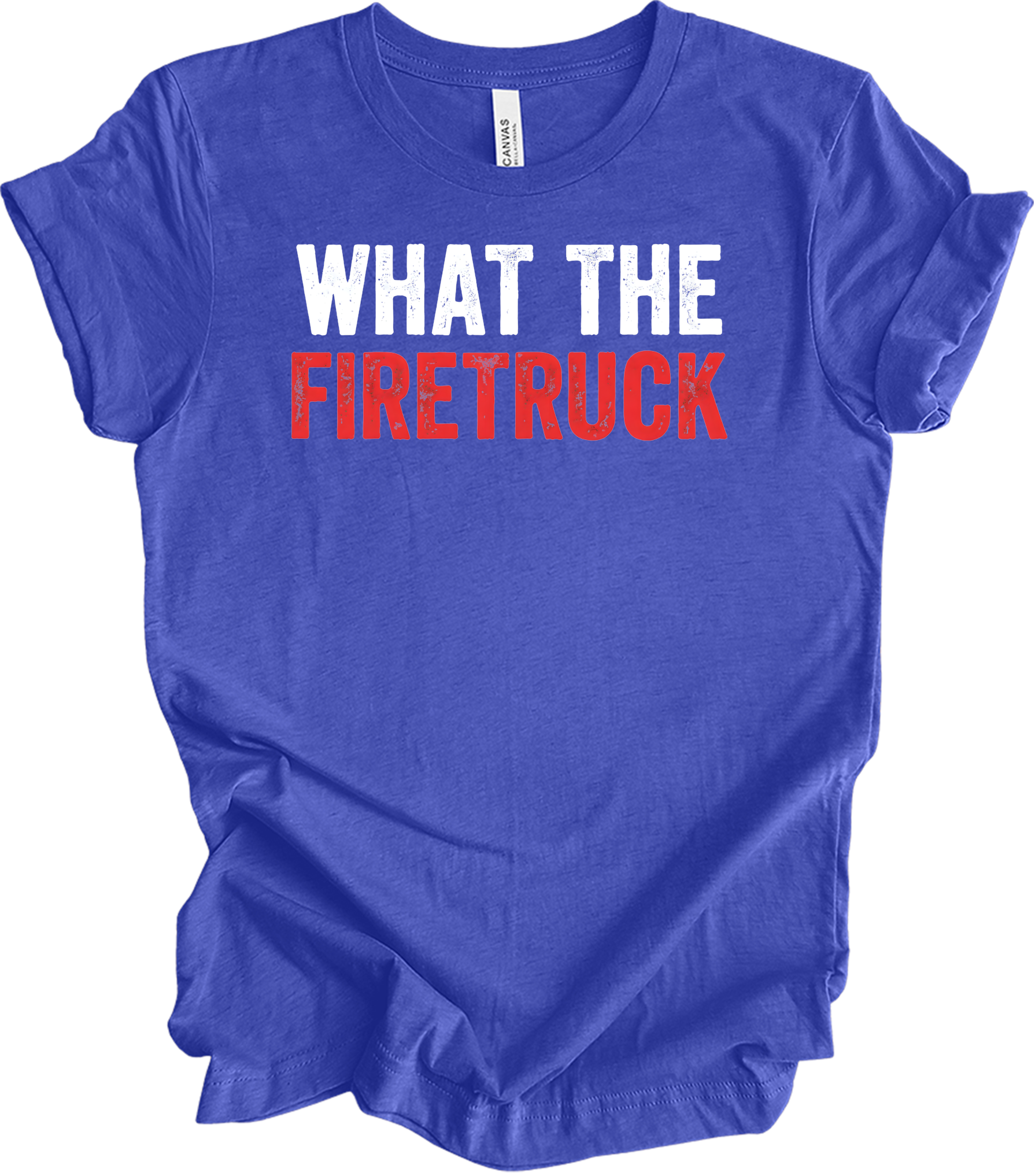 What The Firetruck T-Shirt in Heather Royal