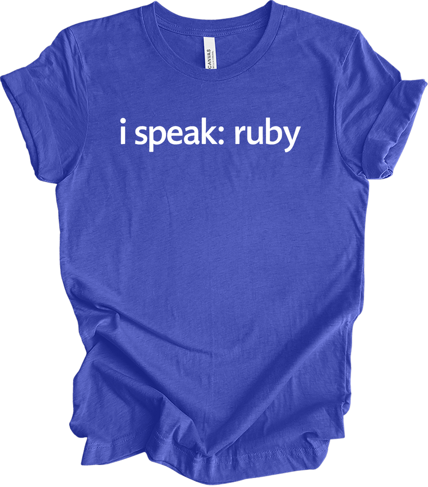 I'm Speaking: Ruby T-Shirt in Heather Royal