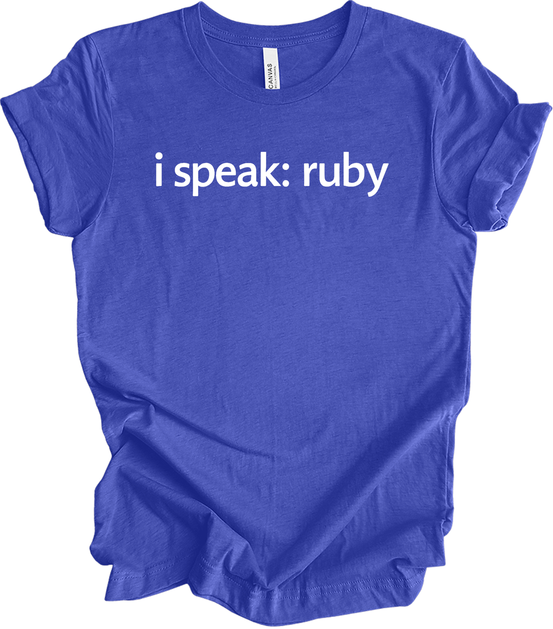 I'm Speaking: Ruby T-Shirt in Heather Royal