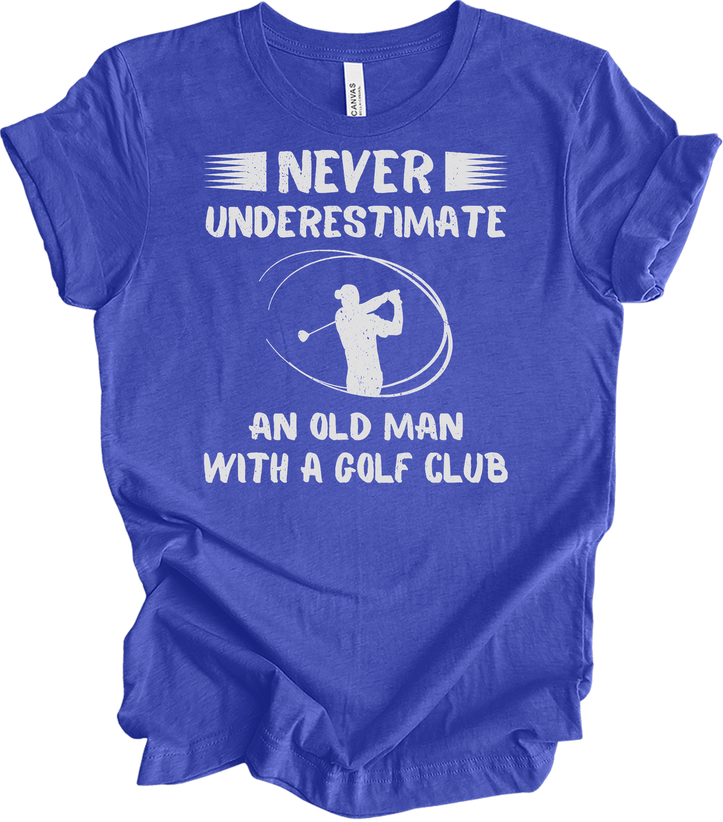 Old Man Golf Club T-Shirt in Heather Royal