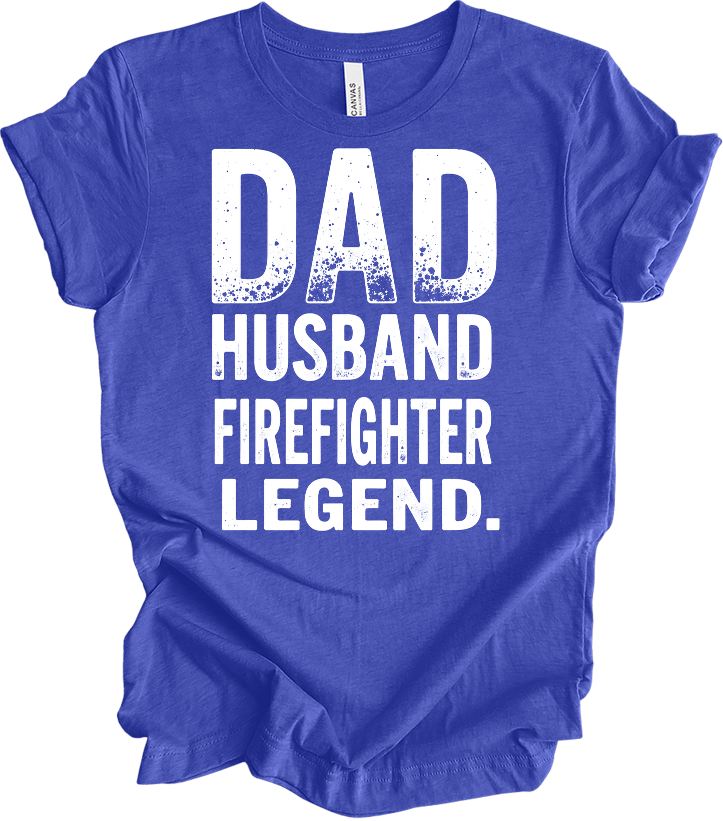 Firefighter Legend Gift T-Shirt in Heather Royal