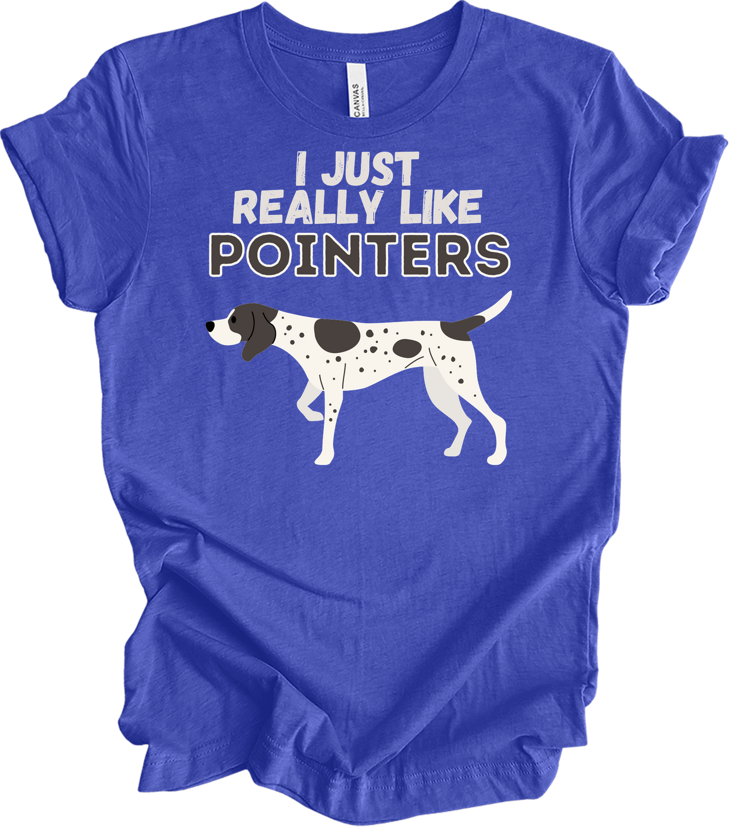 I Just Really Like Pointers T-Shirt in Heather Royal