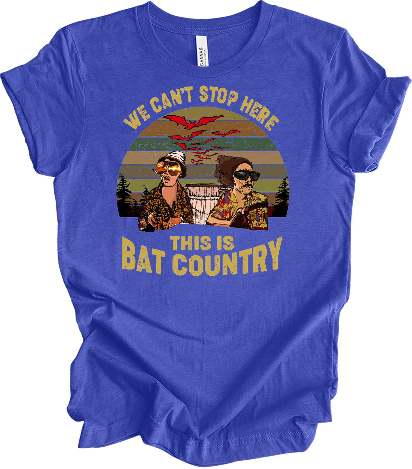 Bat Country T-Shirt in Heather Royal