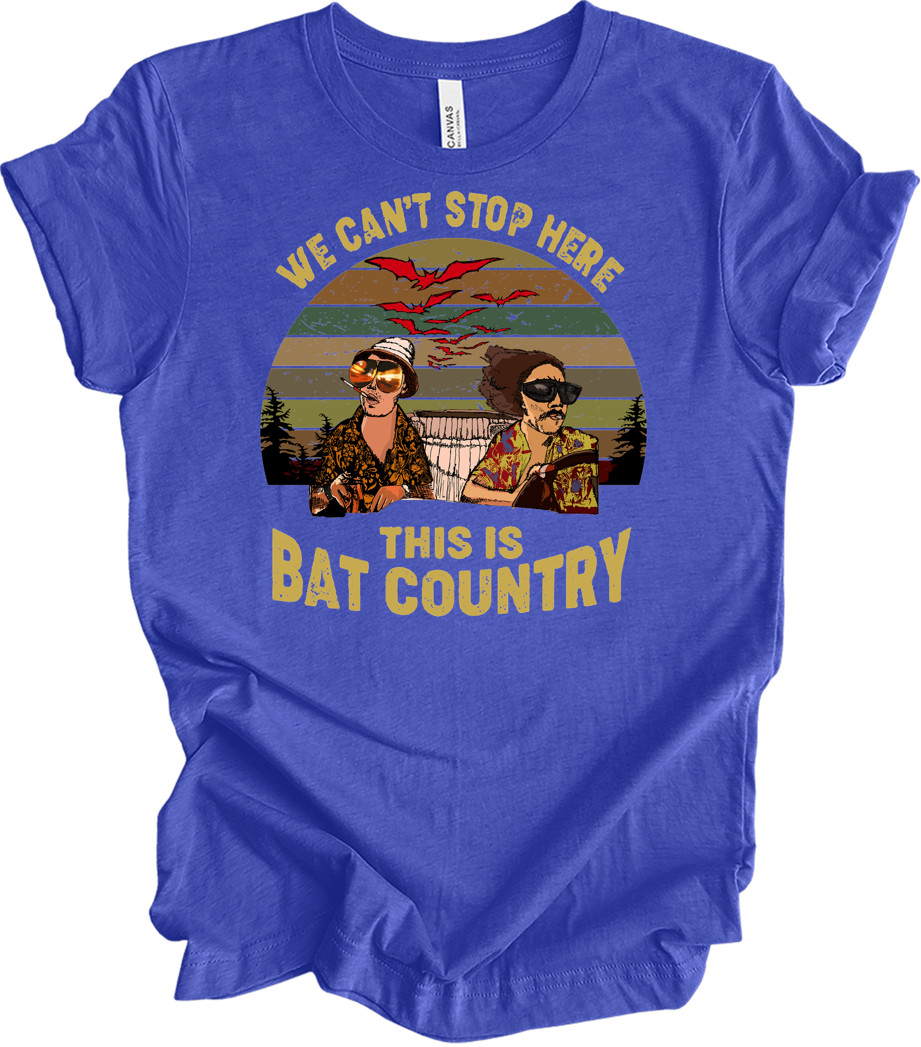Bat Country T-Shirt in Heather Royal