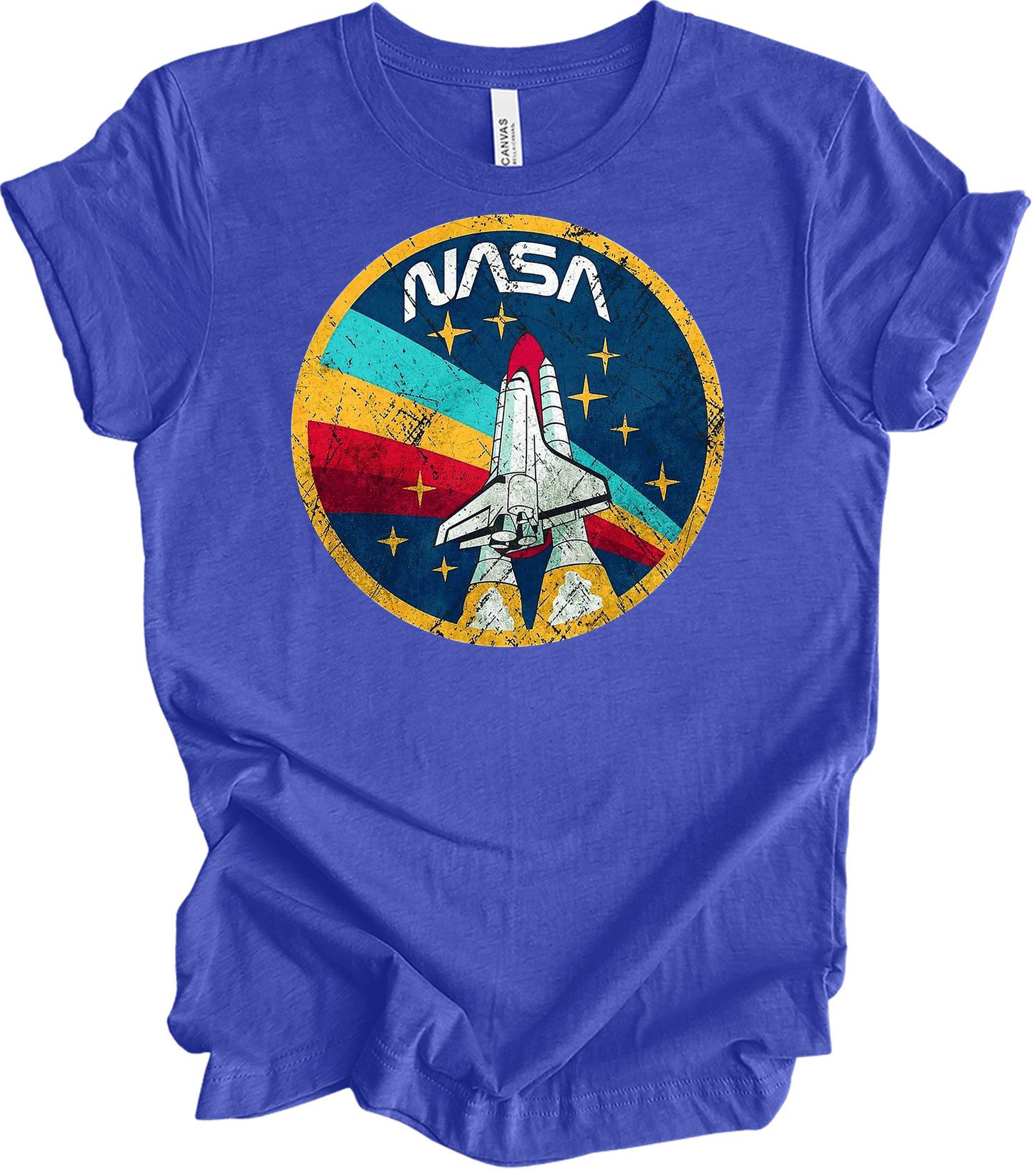 NASA Vintage Shuttle T-Shirt in Heather Royal