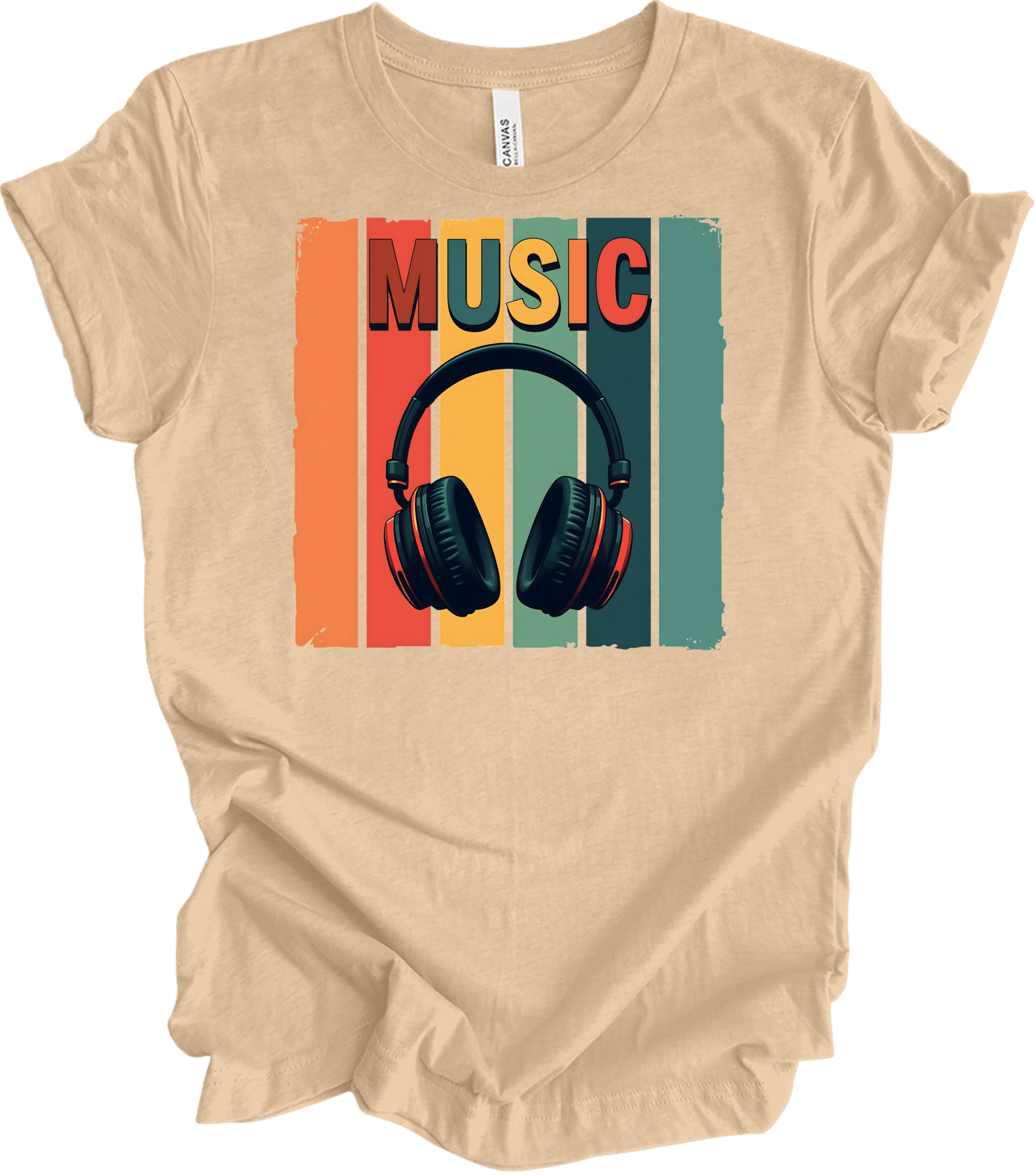 Electronic Music Lover T-Shirt in Heather Sand Dune