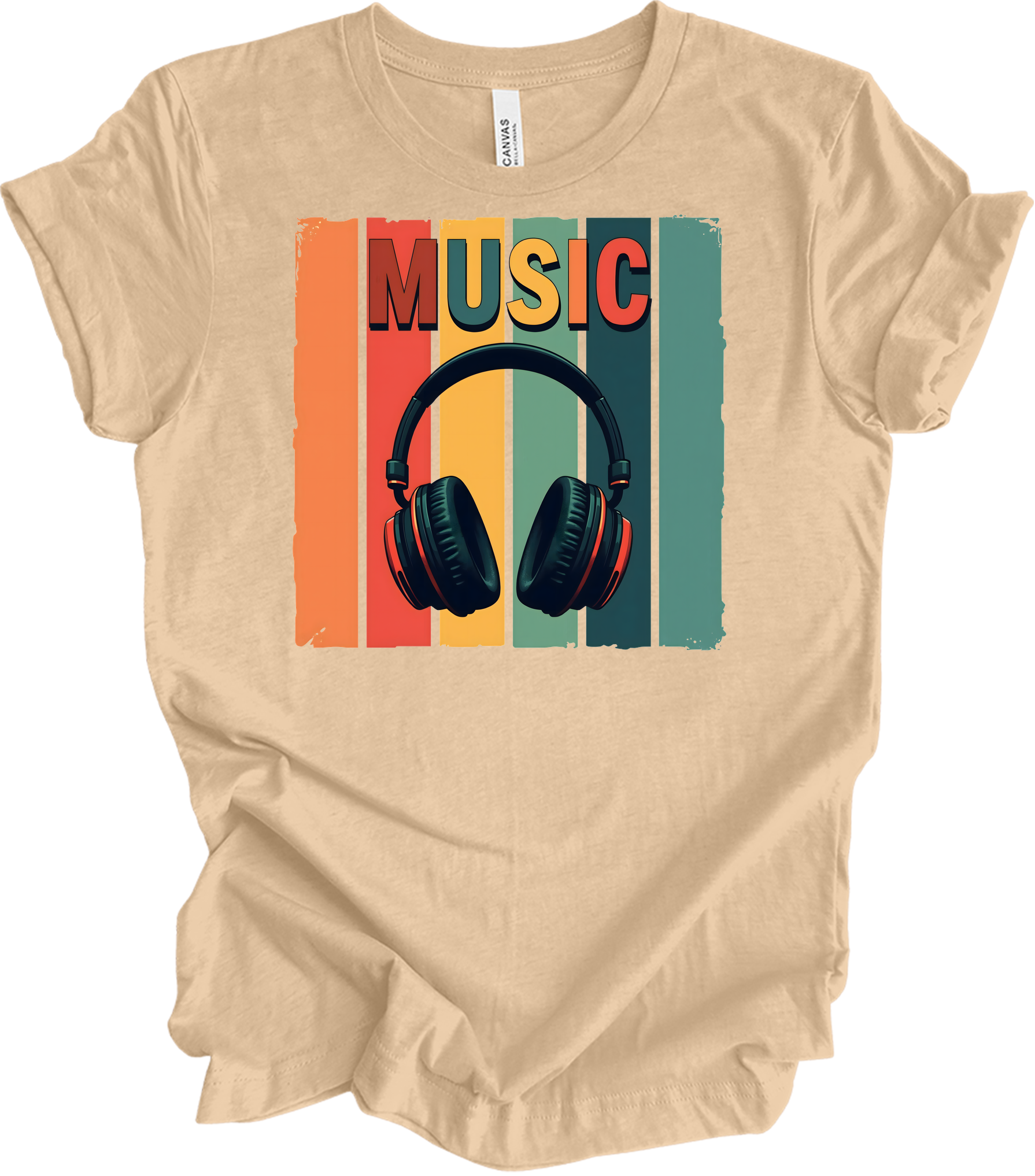 Electronic Music Lover T-Shirt in Heather Sand Dune