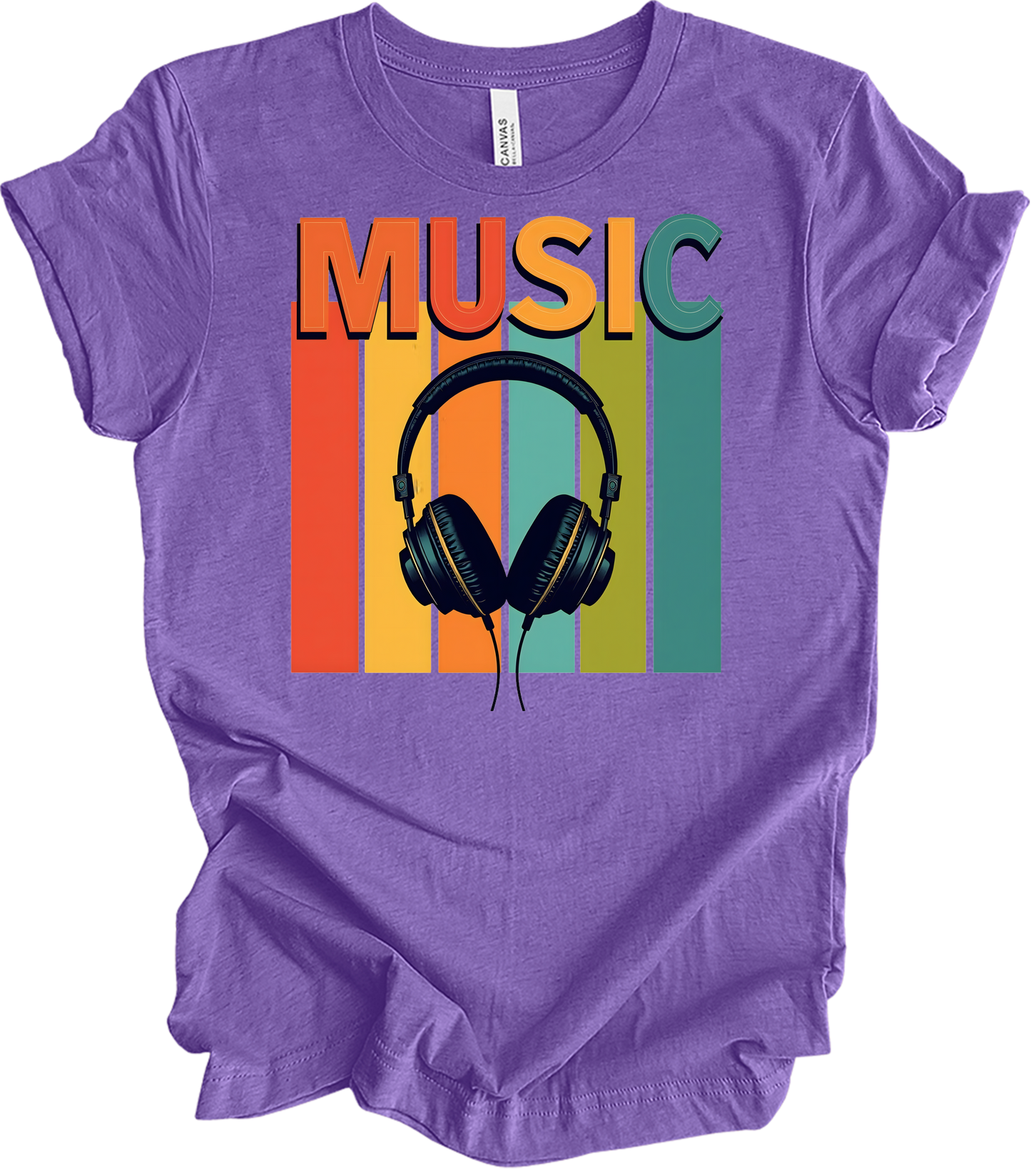 Electronic Music Lover T-Shirt in Heather Team Purple