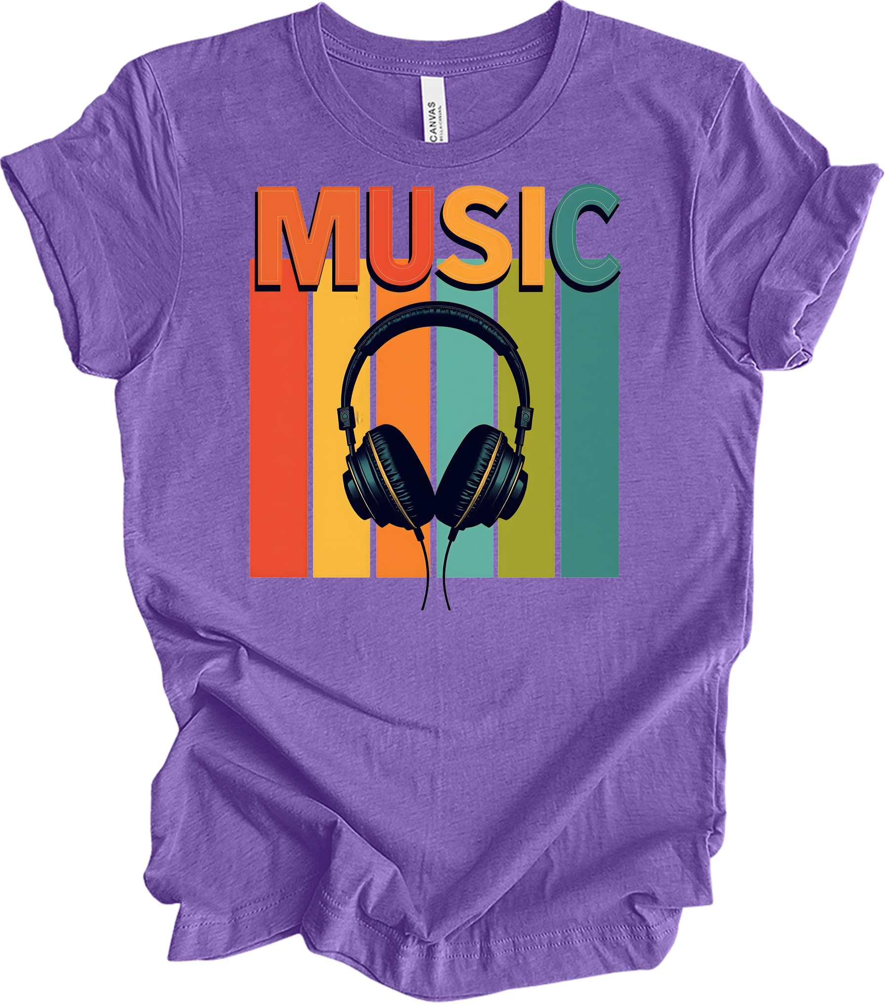 Electronic Music Lover T-Shirt in Heather Team Purple
