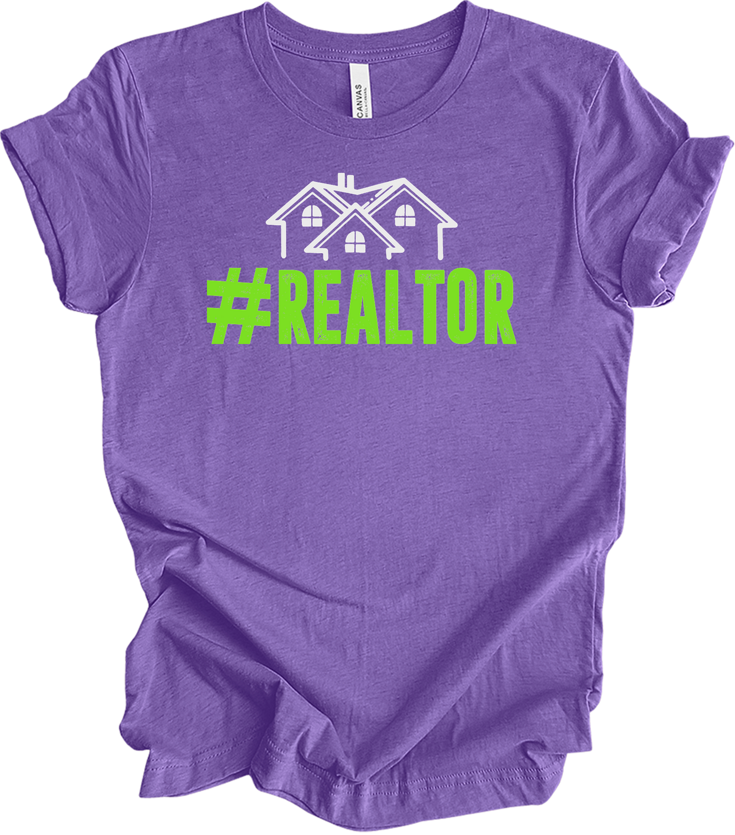 #Realtor for Real Estate Pros T-Shirt in Heather Team Purple