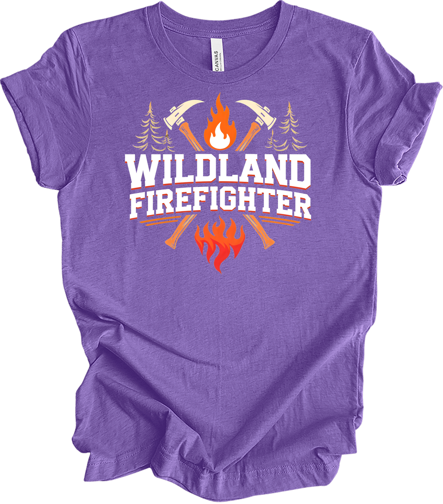 Wildland Firefighter T-Shirt in Heather Team Purple