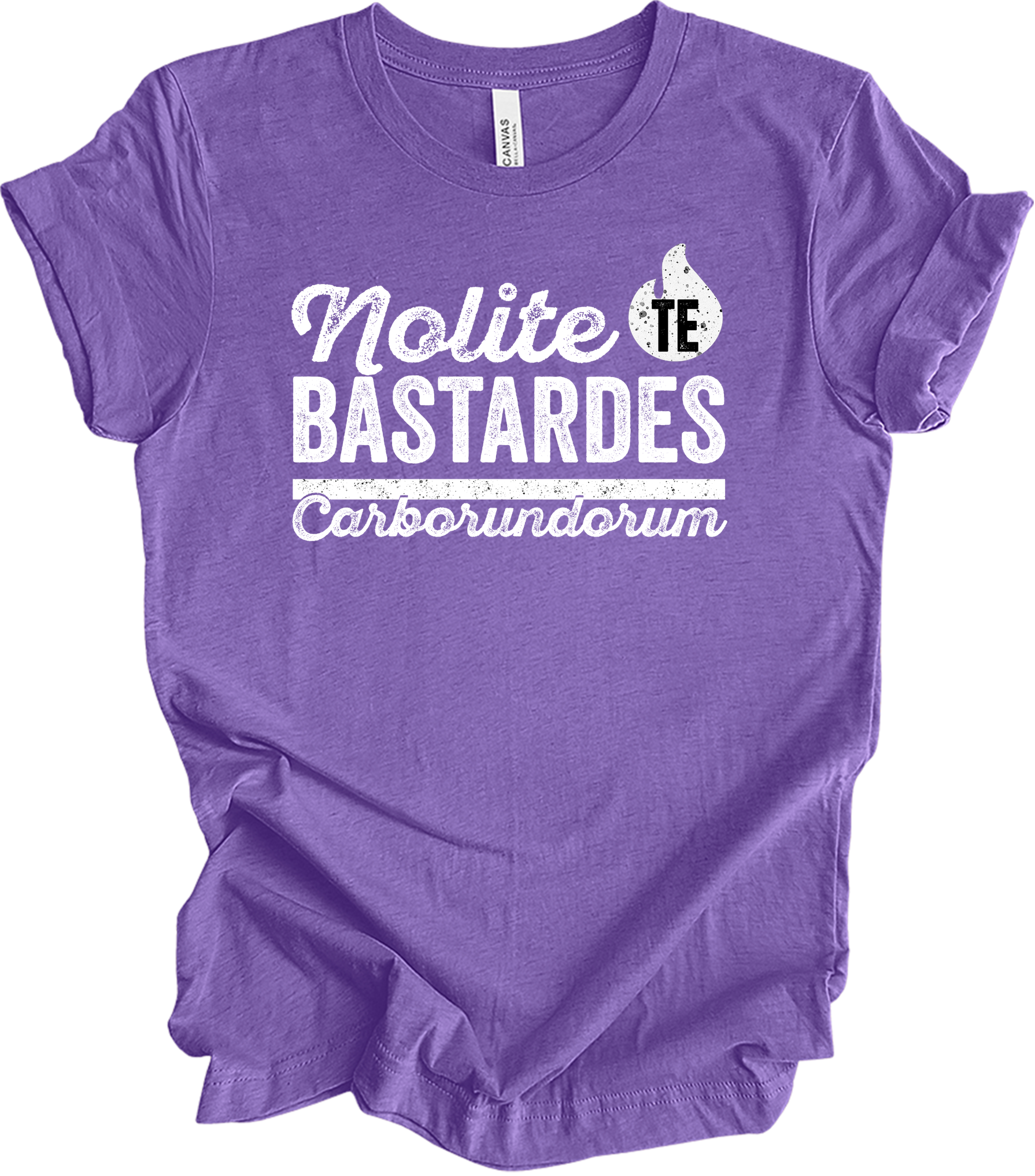 Nolite Te Bastardes Carborundorum T-Shirt in Heather Team Purple