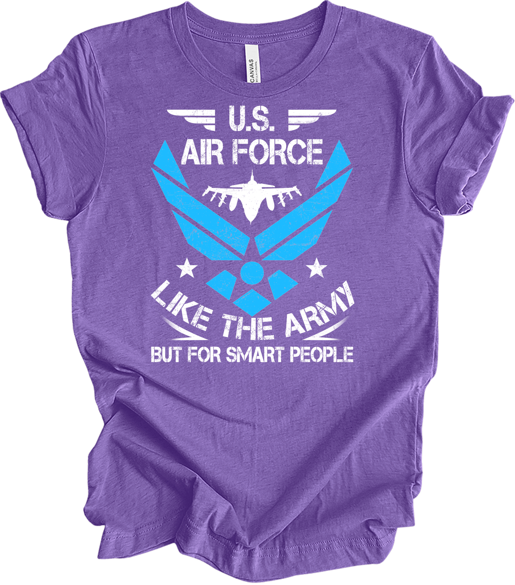 U.S. Air Force - Smart People T-Shirt in Heather Team Purple
