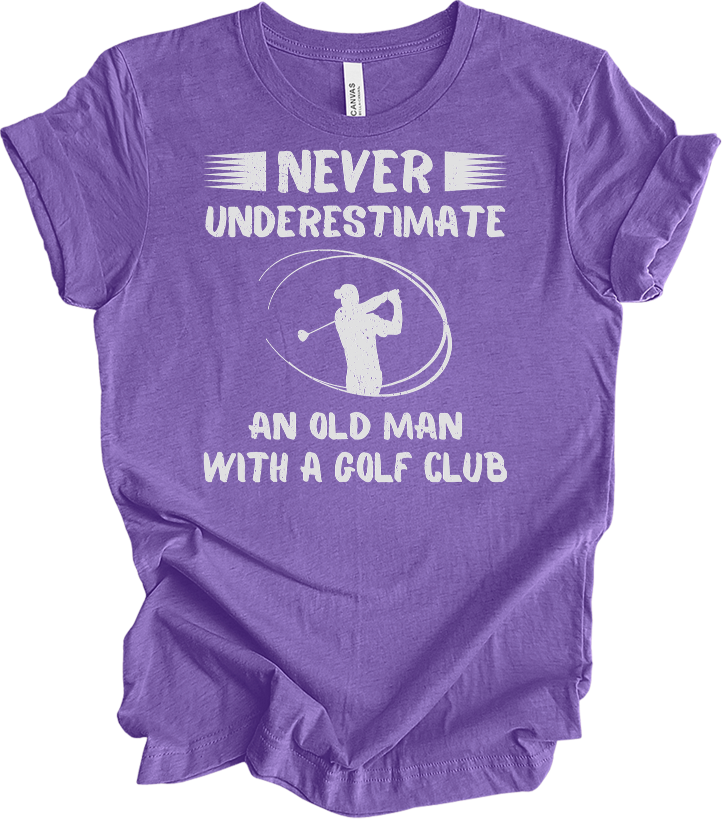 Old Man Golf Club T-Shirt in Heather Team Purple