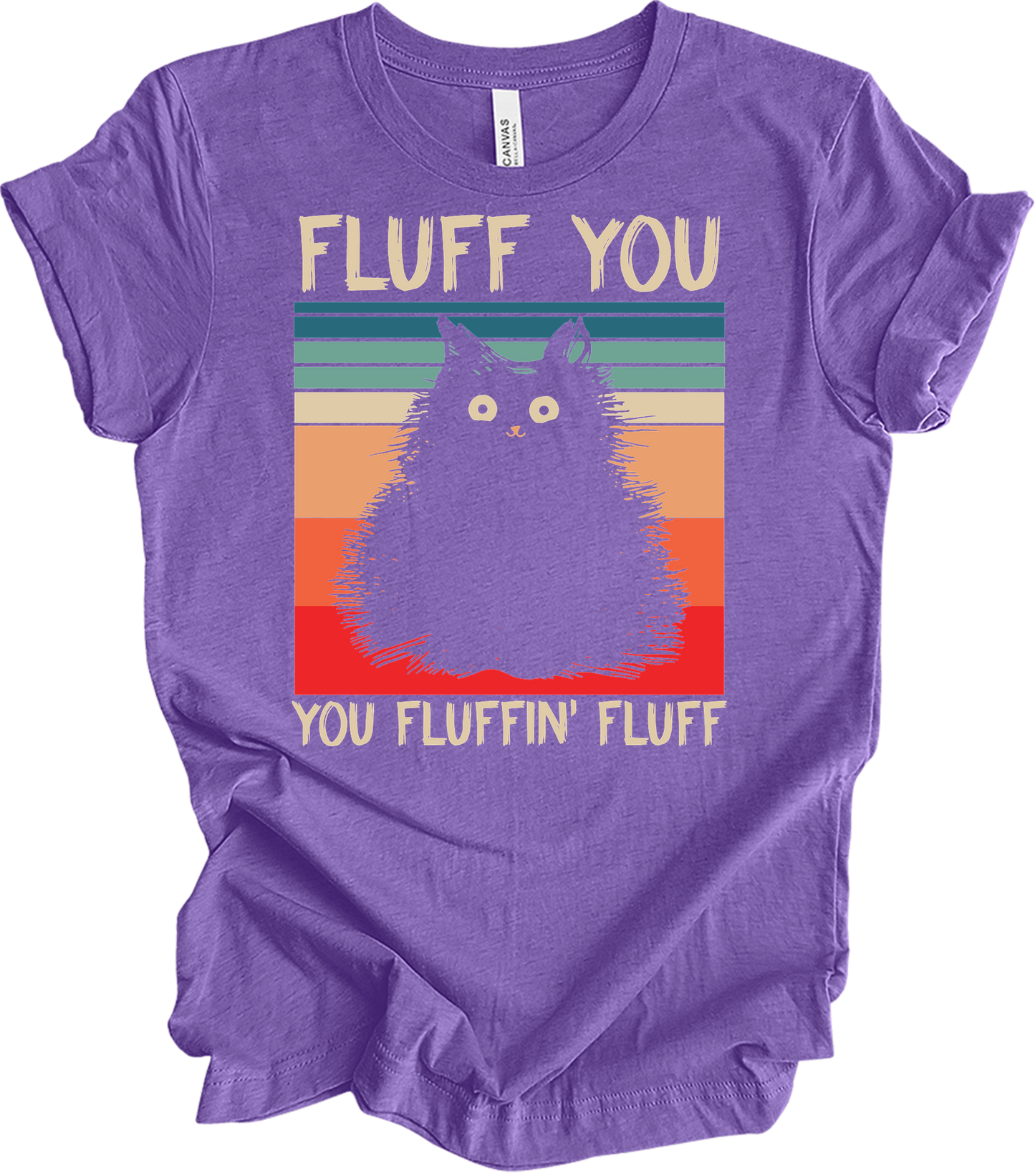 Fluff You You Fluffin' Fluff T-Shirt in Heather Team Purple