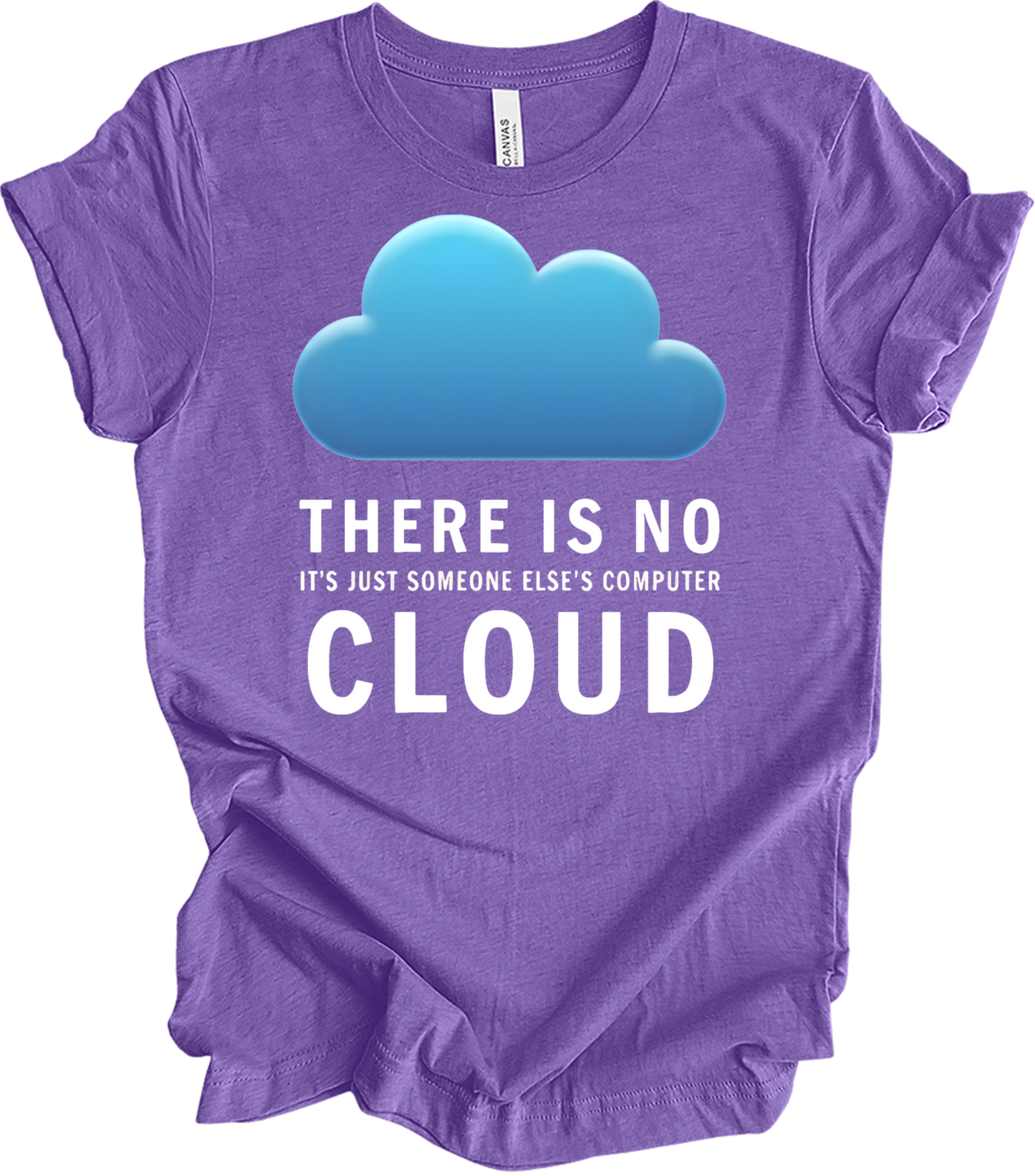 There Is No Cloud Tech T-Shirt in Heather Team Purple