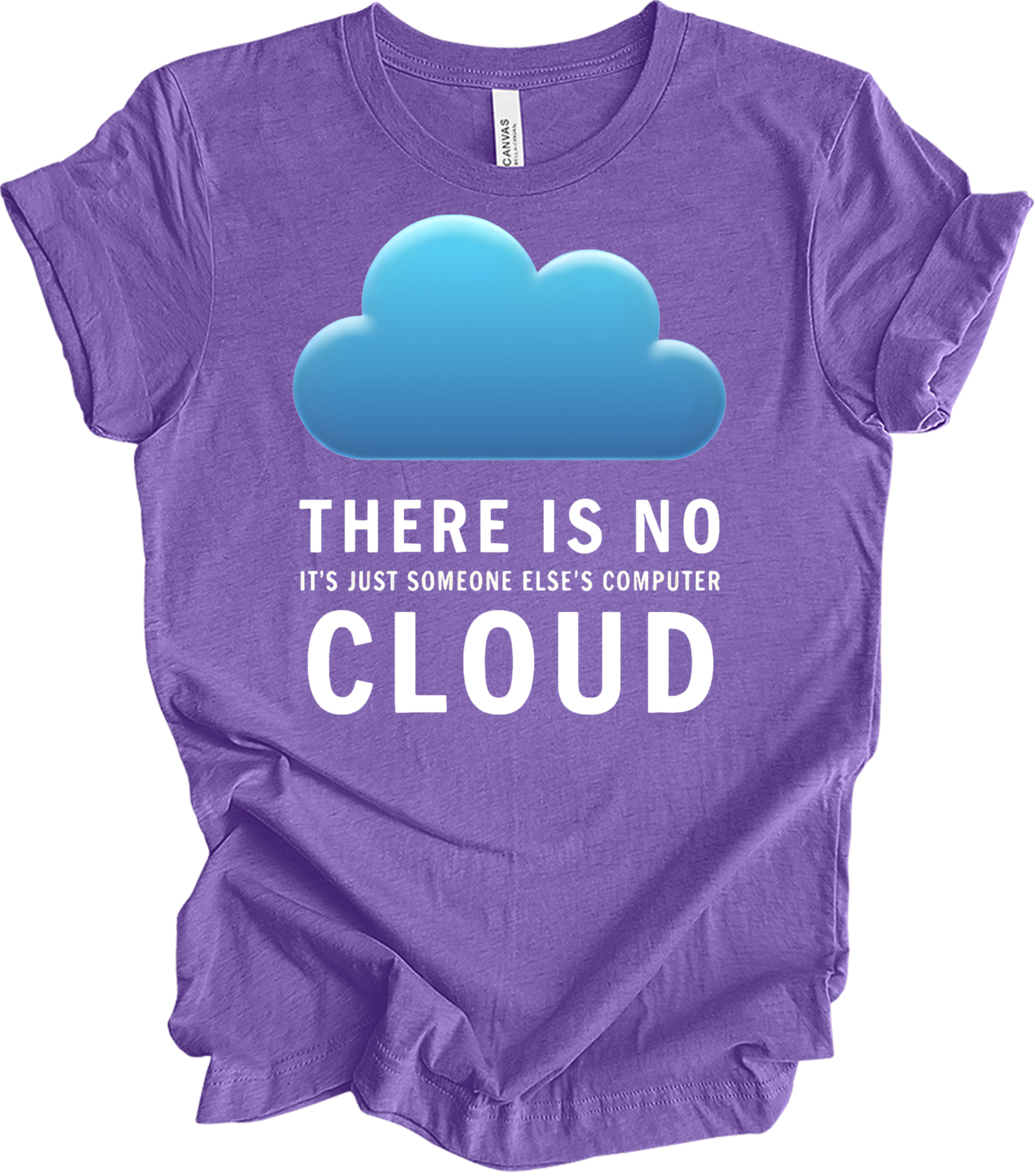 There Is No Cloud Tech T-Shirt in Heather Team Purple