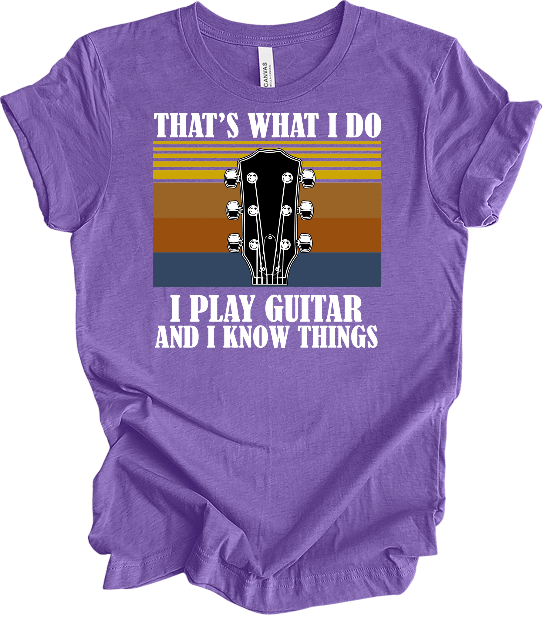 Guitar Player : Know Things T-Shirt in Heather Team Purple