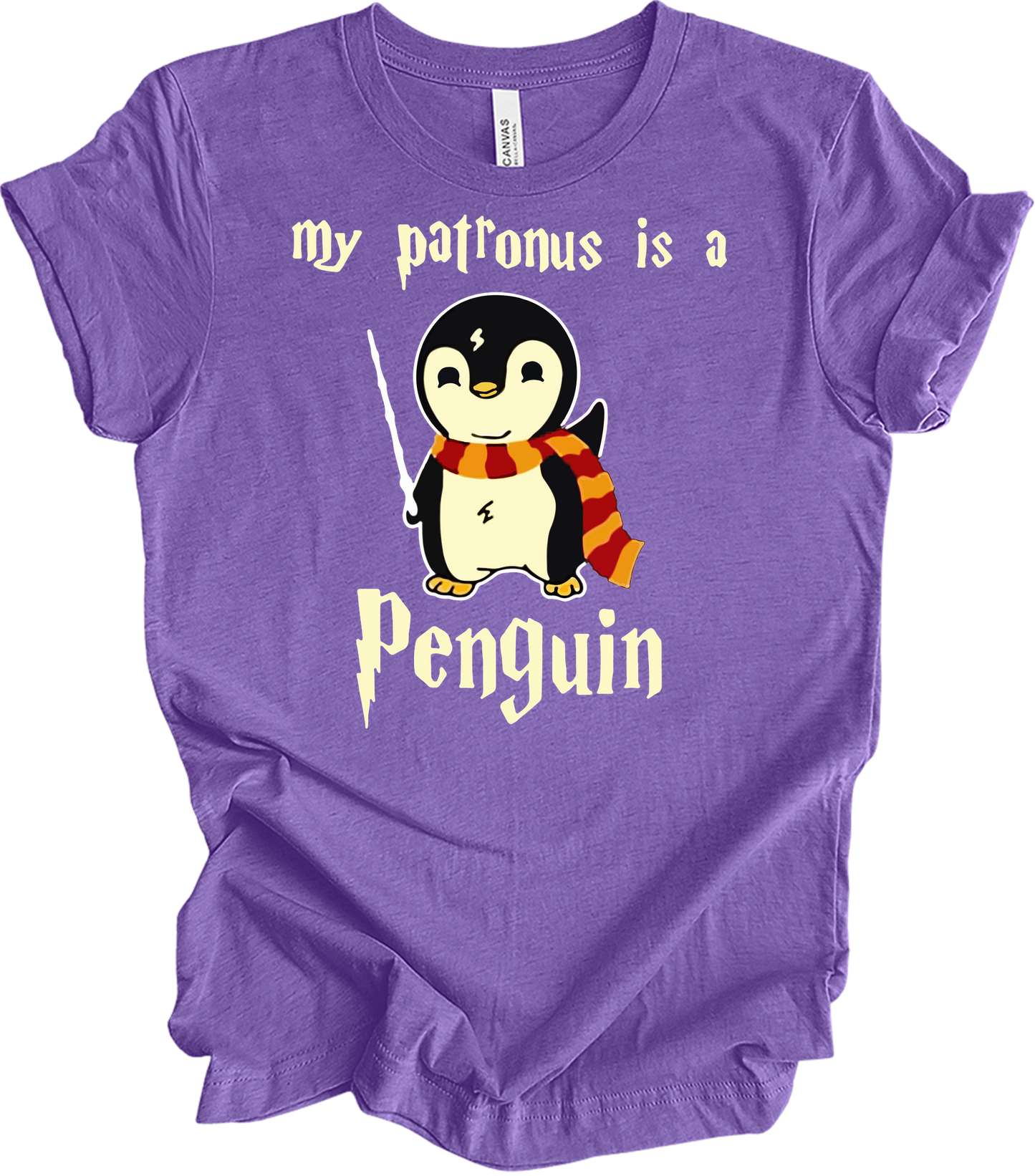 My Patronus Is A Penguin T-Shirt in Heather Team Purple
