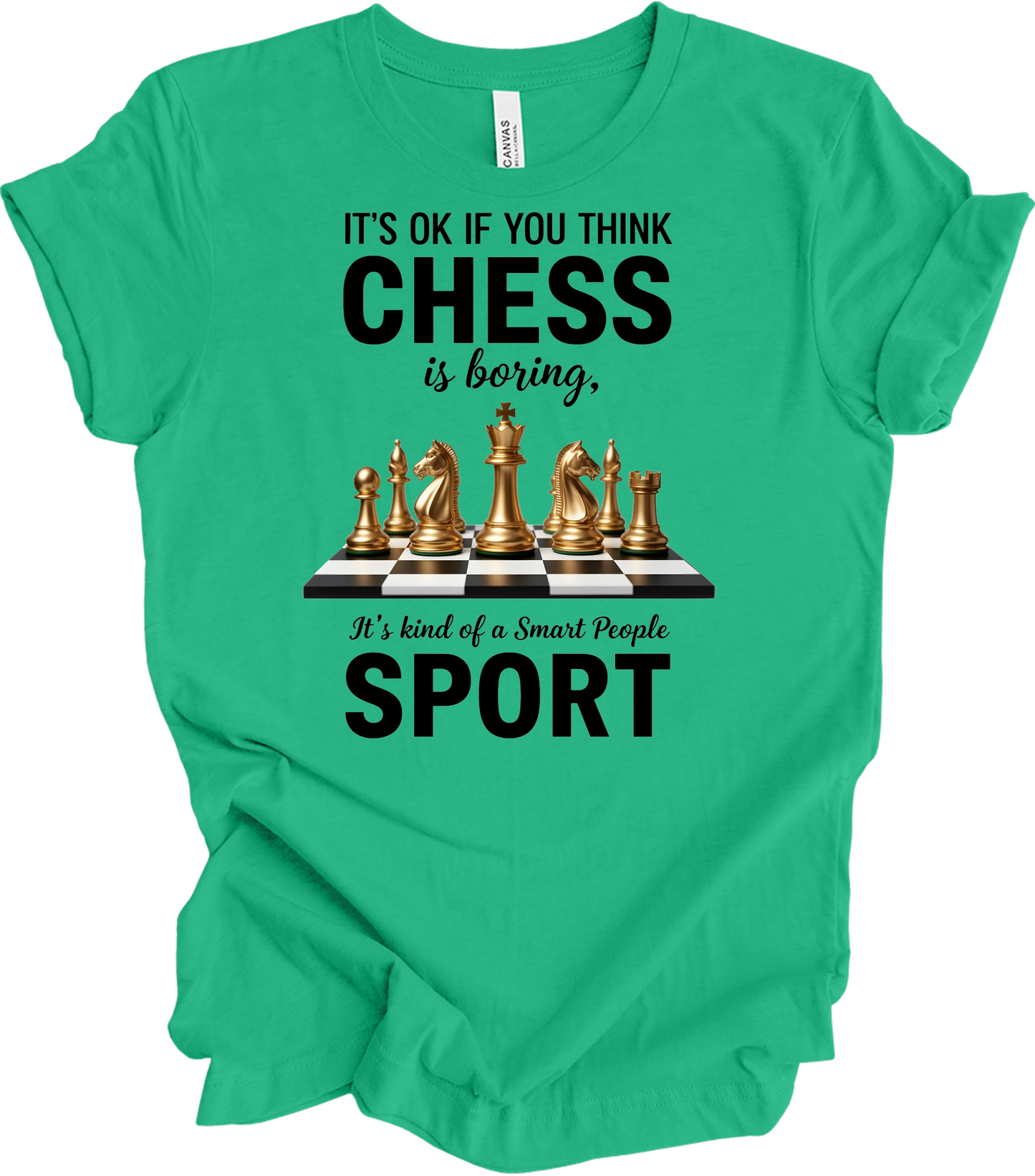 Chess : Checkmate Style T-Shirt in Kelly