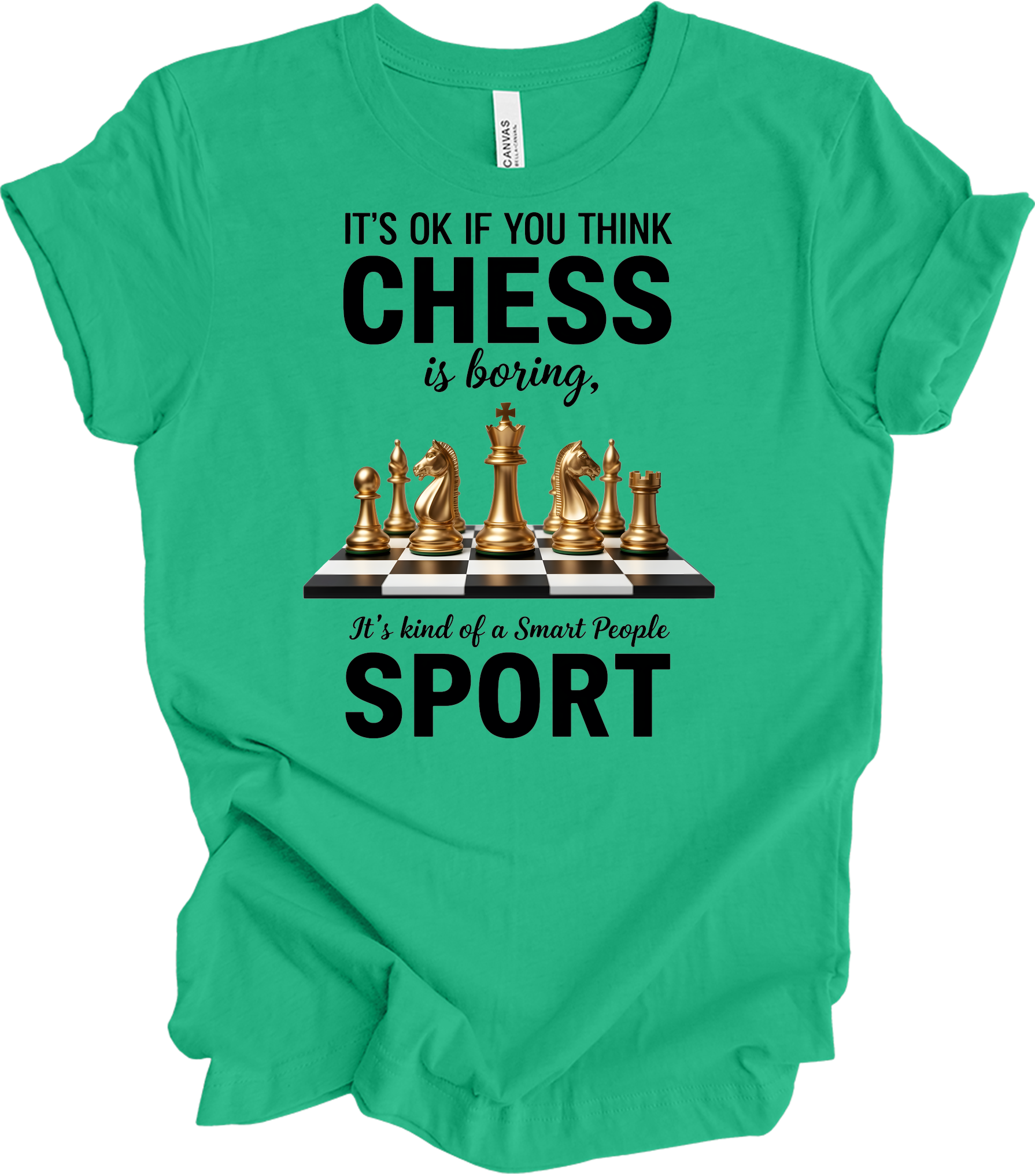 Chess : Checkmate Style T-Shirt in Kelly