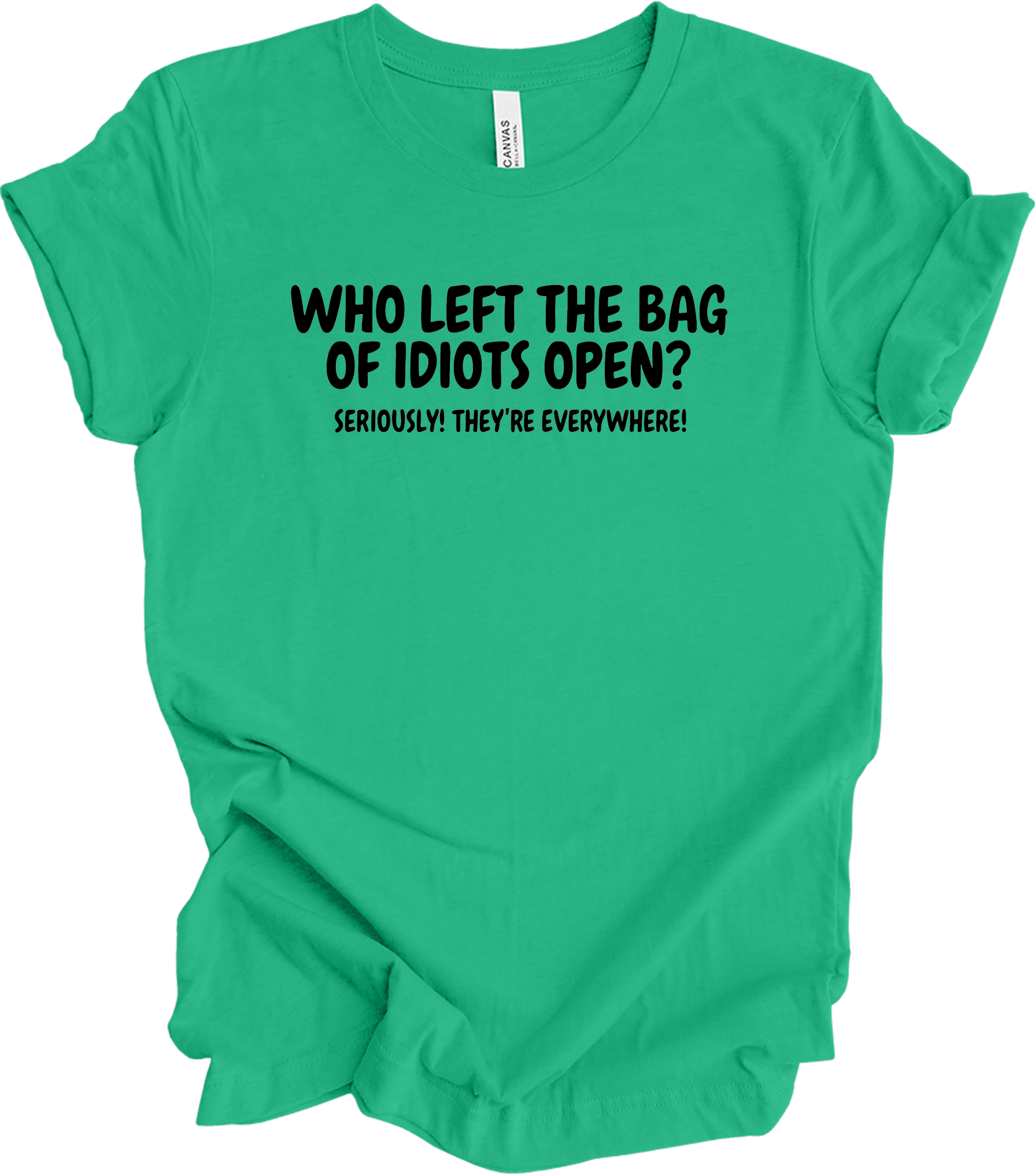 Bag of Idiots Open T-Shirt in Kelly
