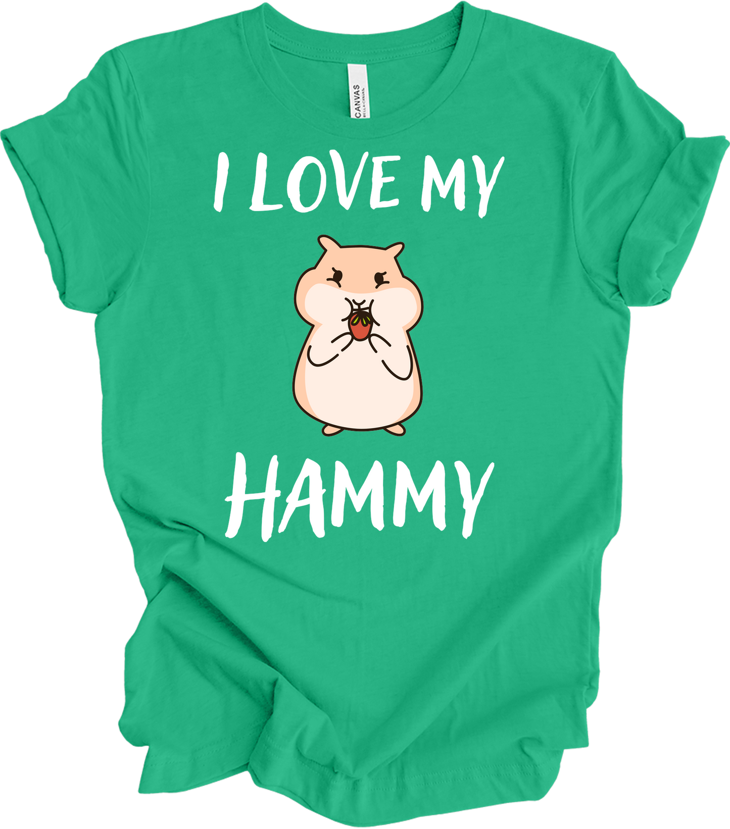 I Love My Hammy Hamster T-Shirt in Kelly