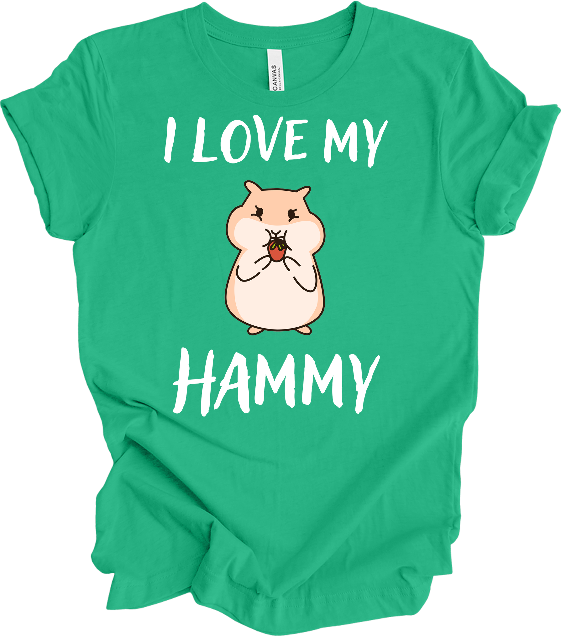 I Love My Hammy Hamster T-Shirt in Kelly