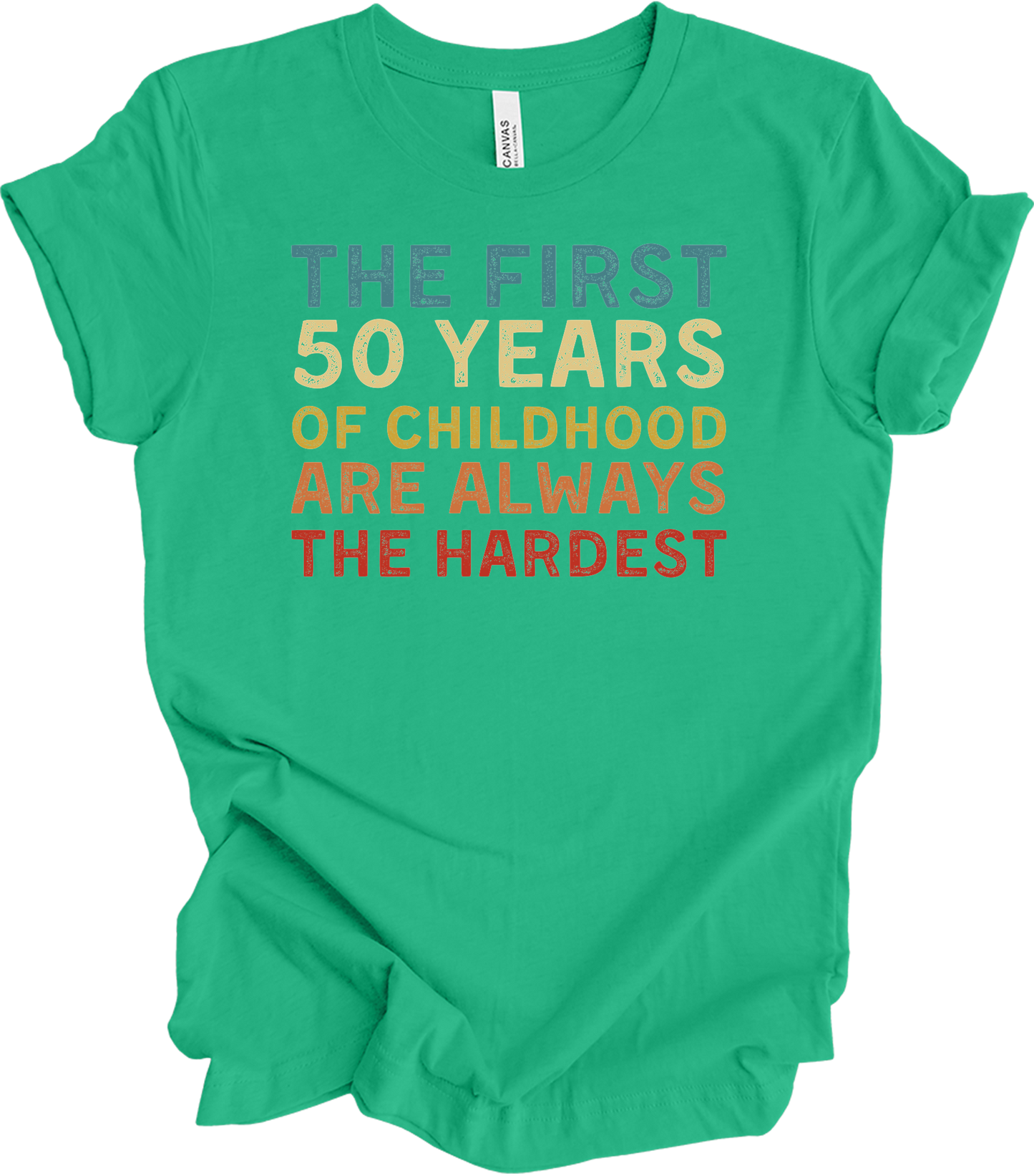 50 Years of Childhood T-Shirt in Kelly