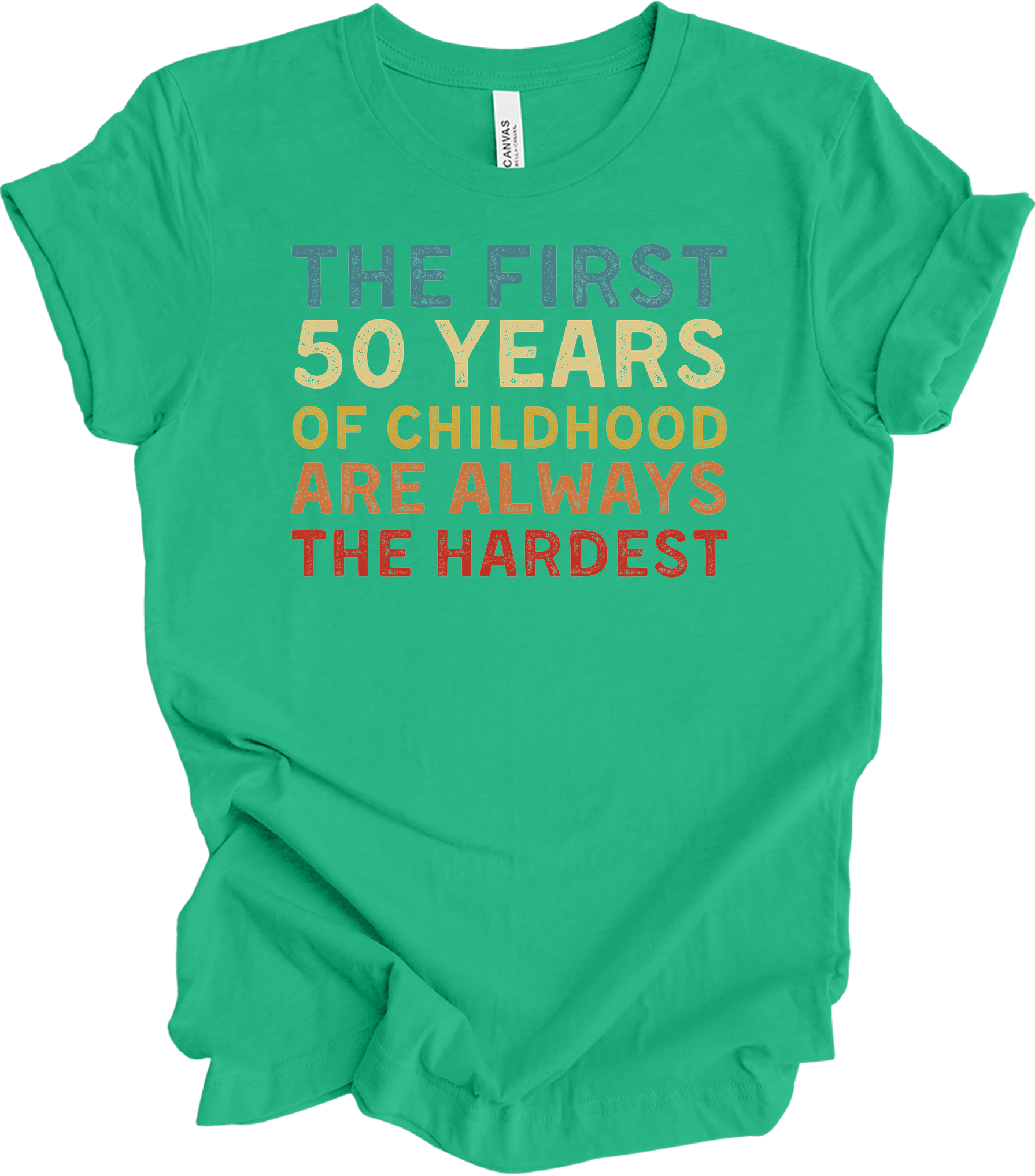 50 Years of Childhood T-Shirt in Kelly