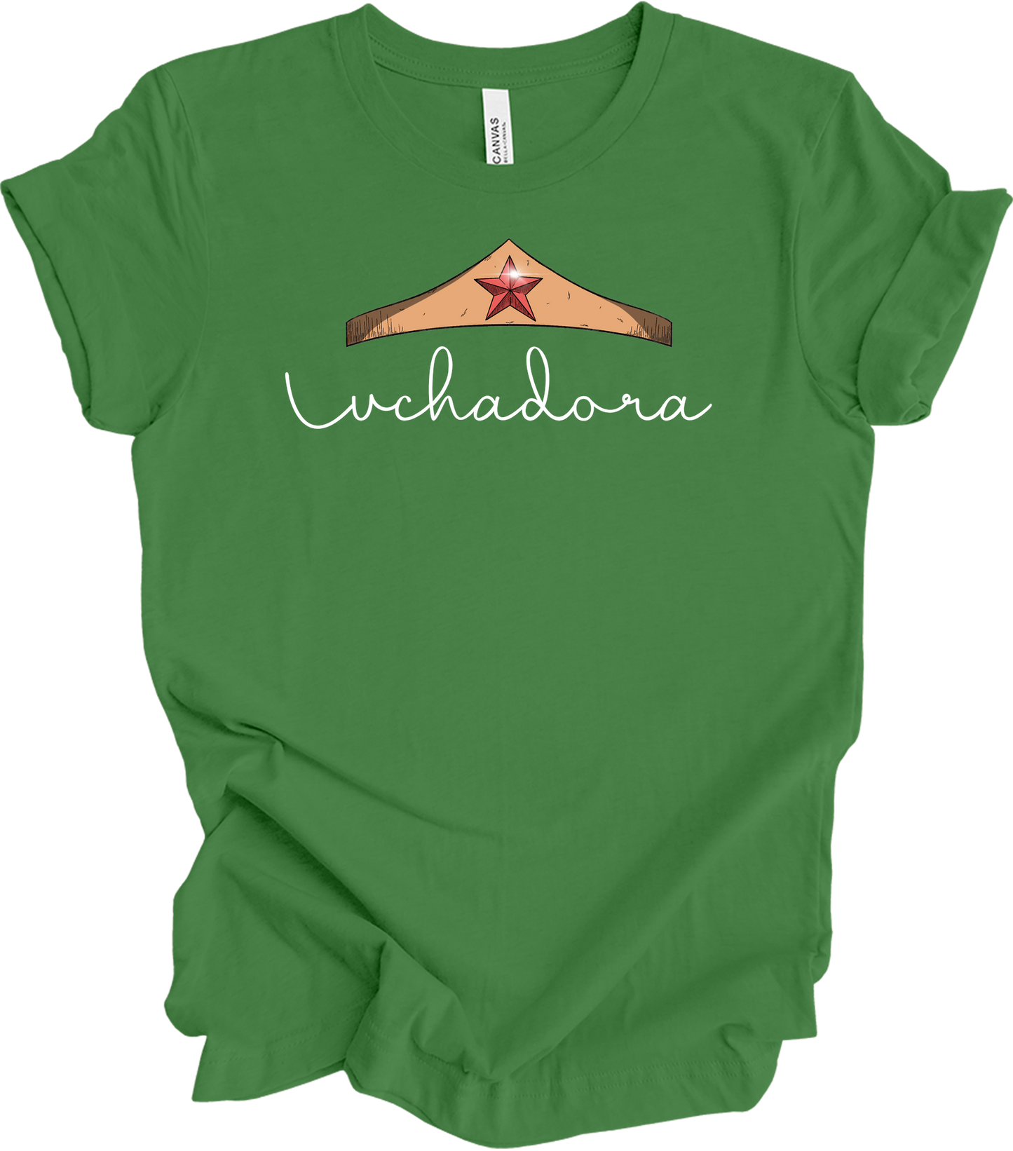 Wonder Woman Luchadora T-Shirt in Leaf