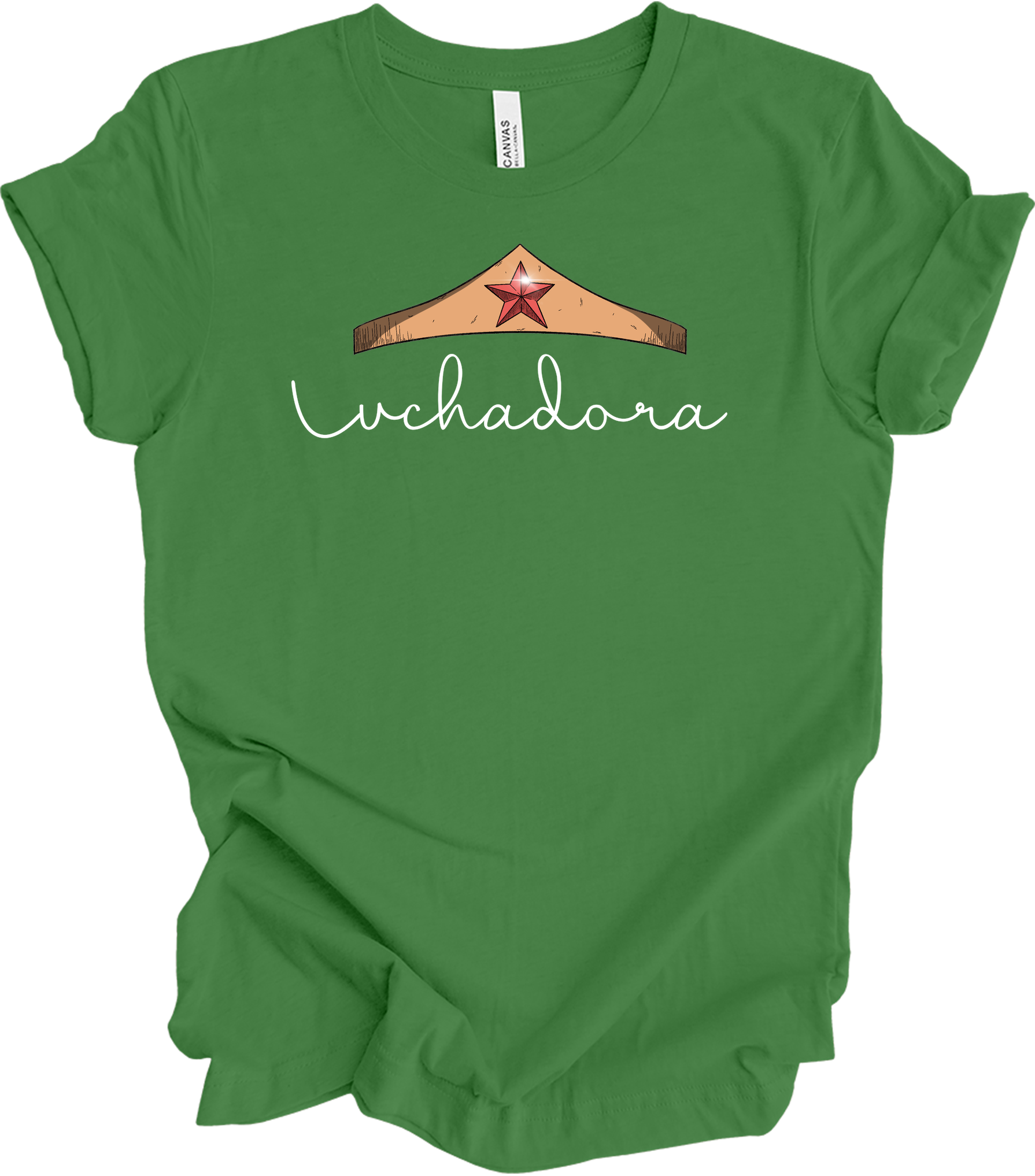 Wonder Woman Luchadora T-Shirt in Leaf