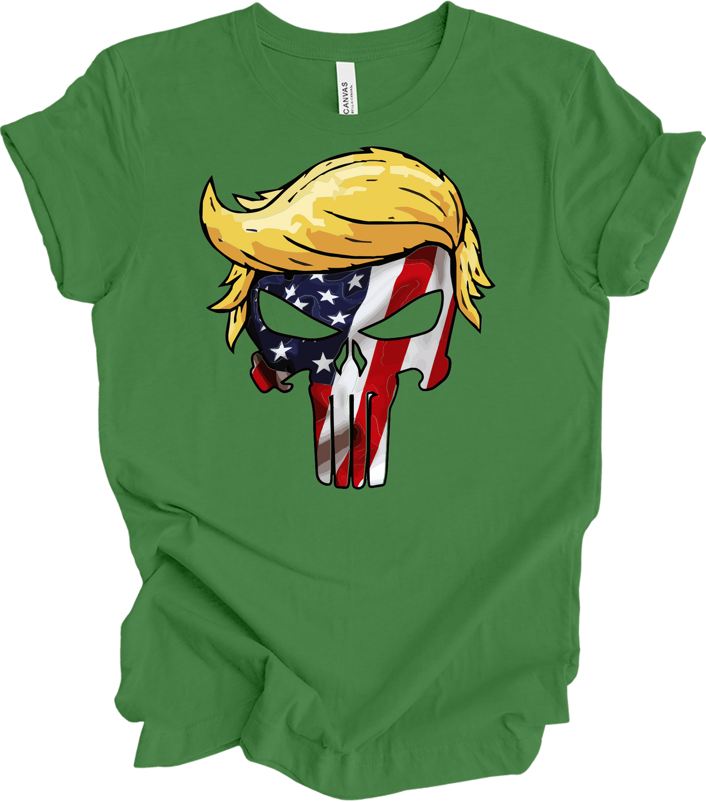 Trump Punisher Flag T-Shirt in Leaf