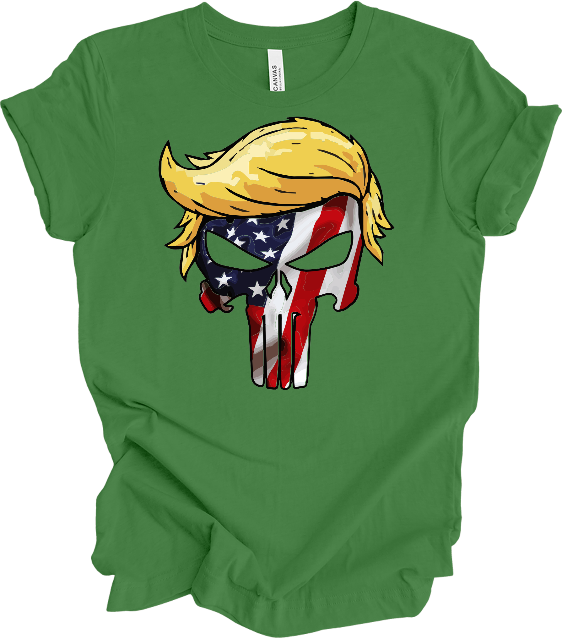Trump Punisher Flag T-Shirt in Leaf