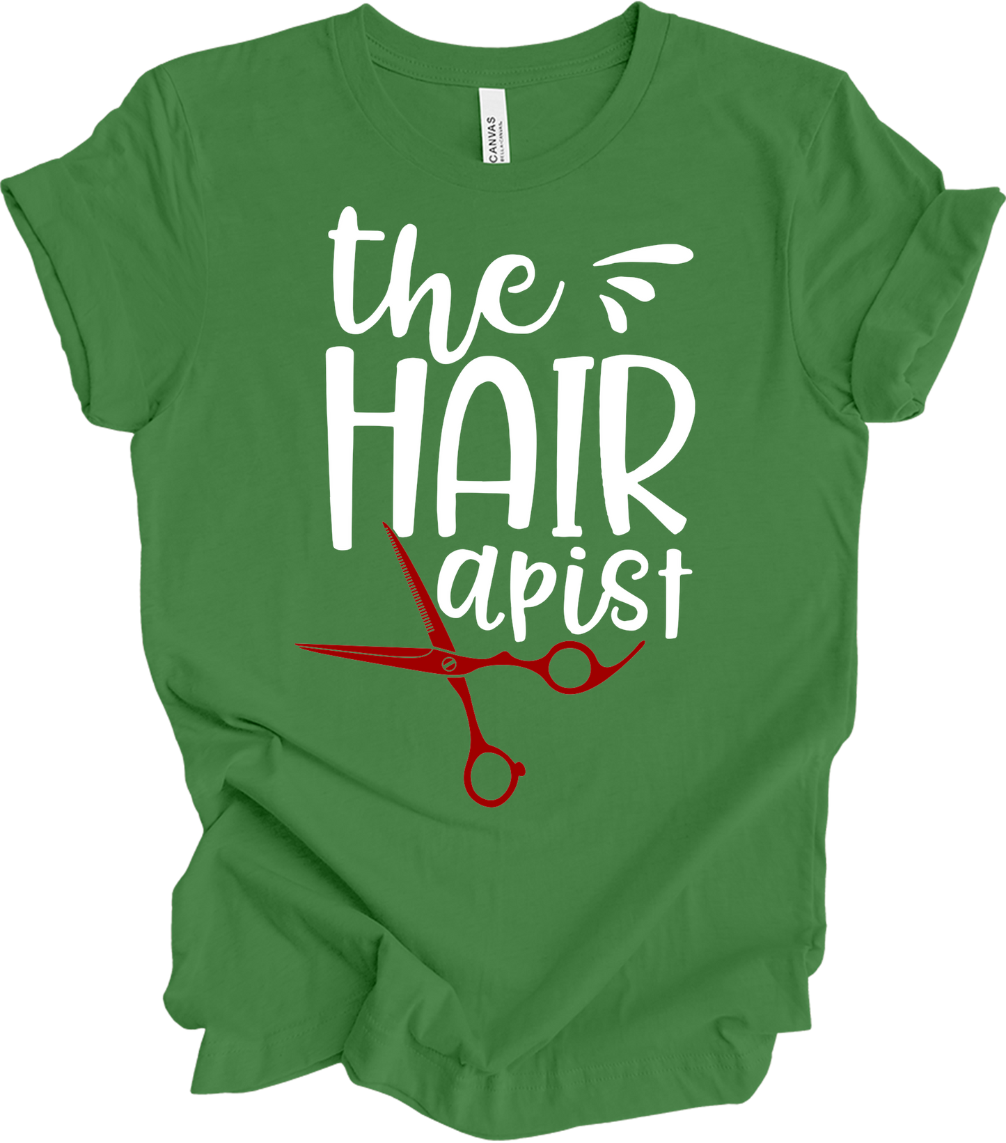 The Hairapist - Funny Unisex T-Shirt in Leaf