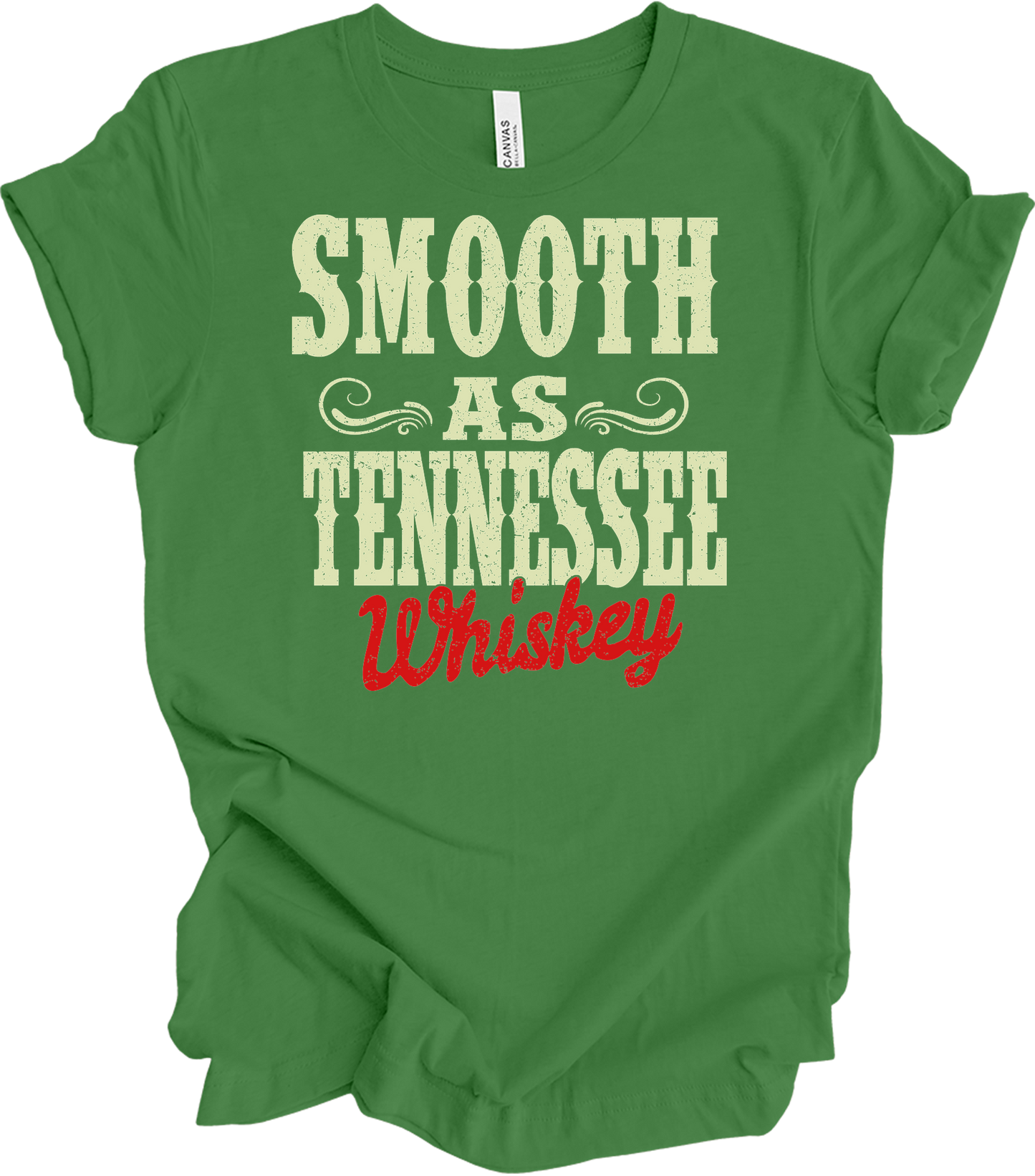 Smooth As Tennessee Whiskey T-Shirt in Leaf