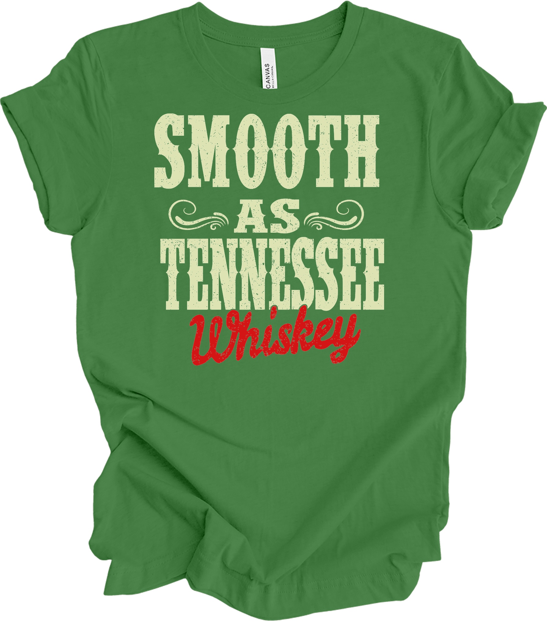 Smooth As Tennessee Whiskey T-Shirt in Leaf