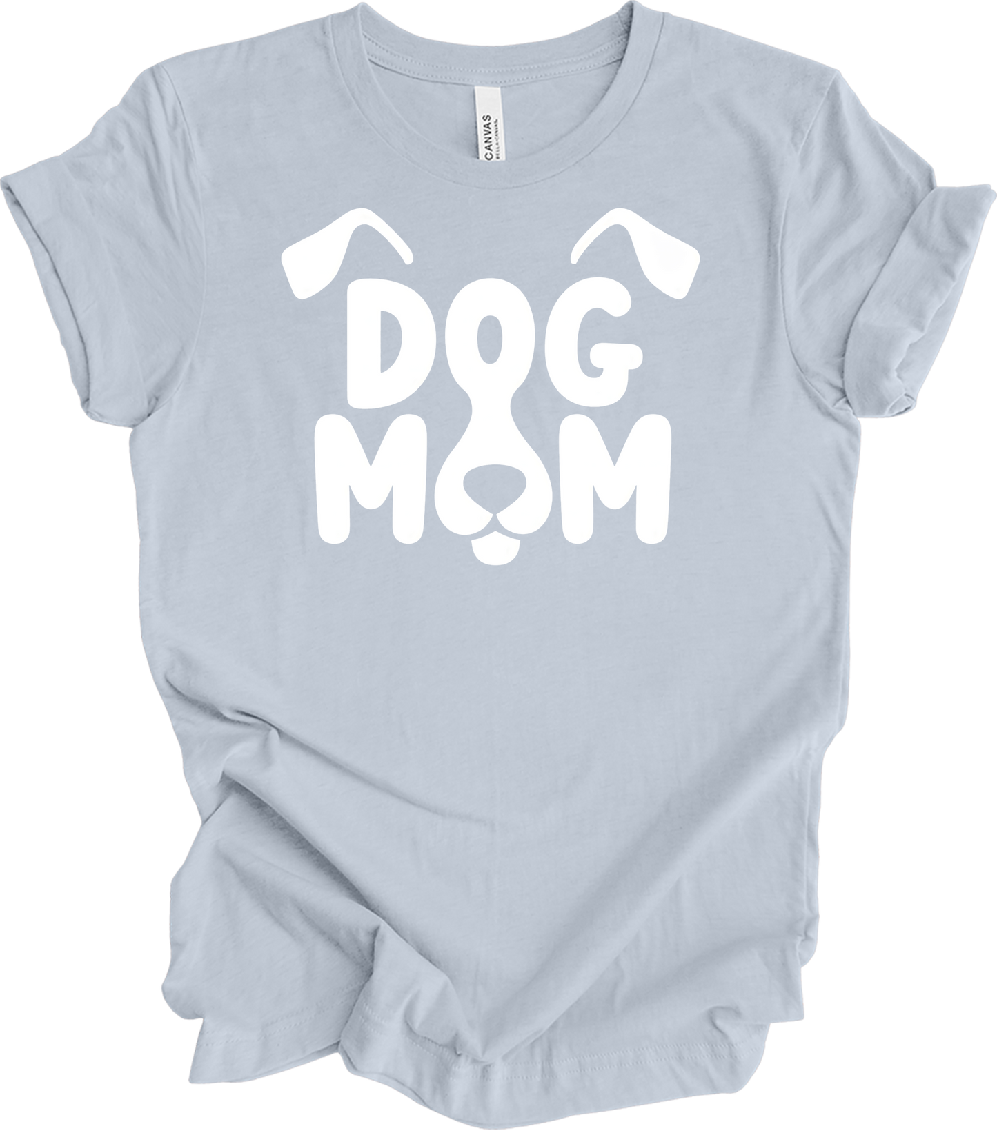 Dog Mom - Cute Gift for Dog Lovers T-Shirt in Light Blue