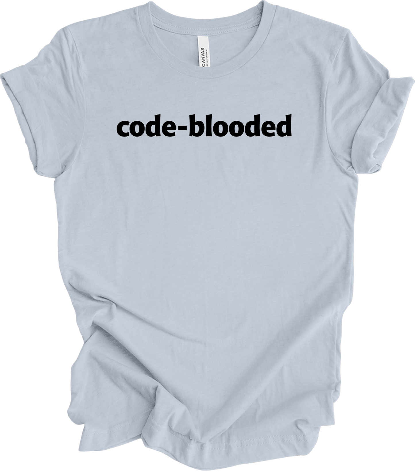 Code Blooded Programmer T-Shirt in Light Blue